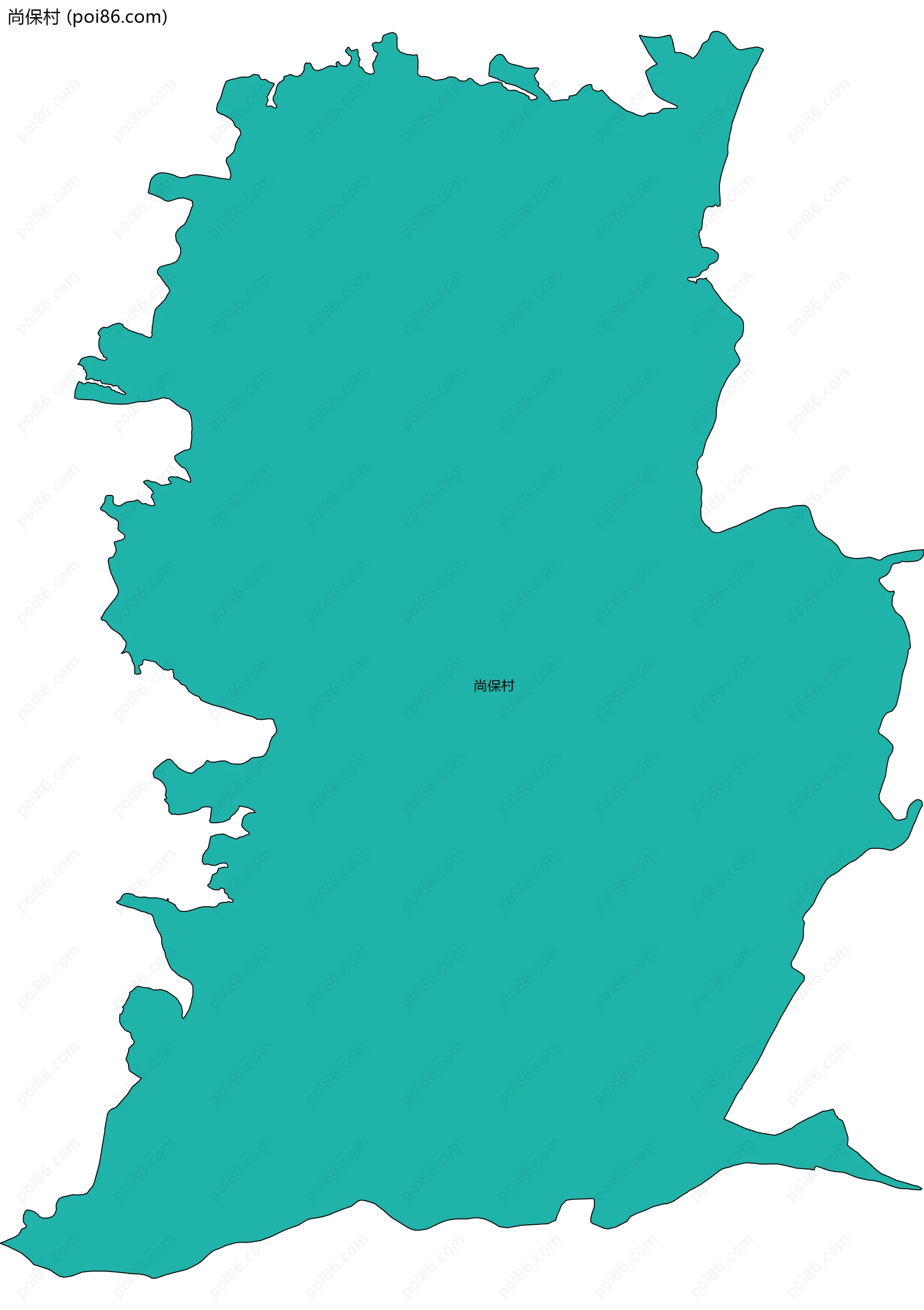 尚保村边界地图