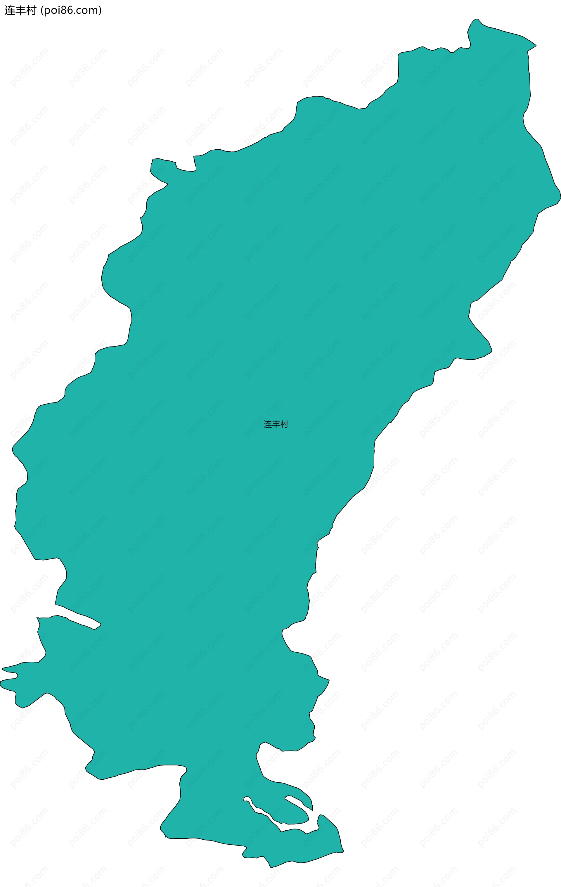 连丰村边界地图