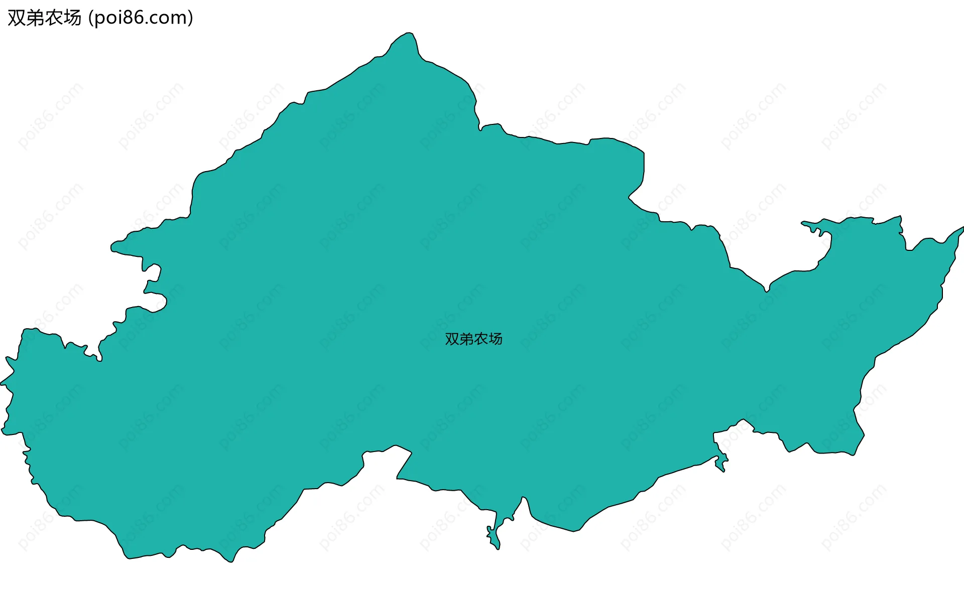 双弟农场边界地图