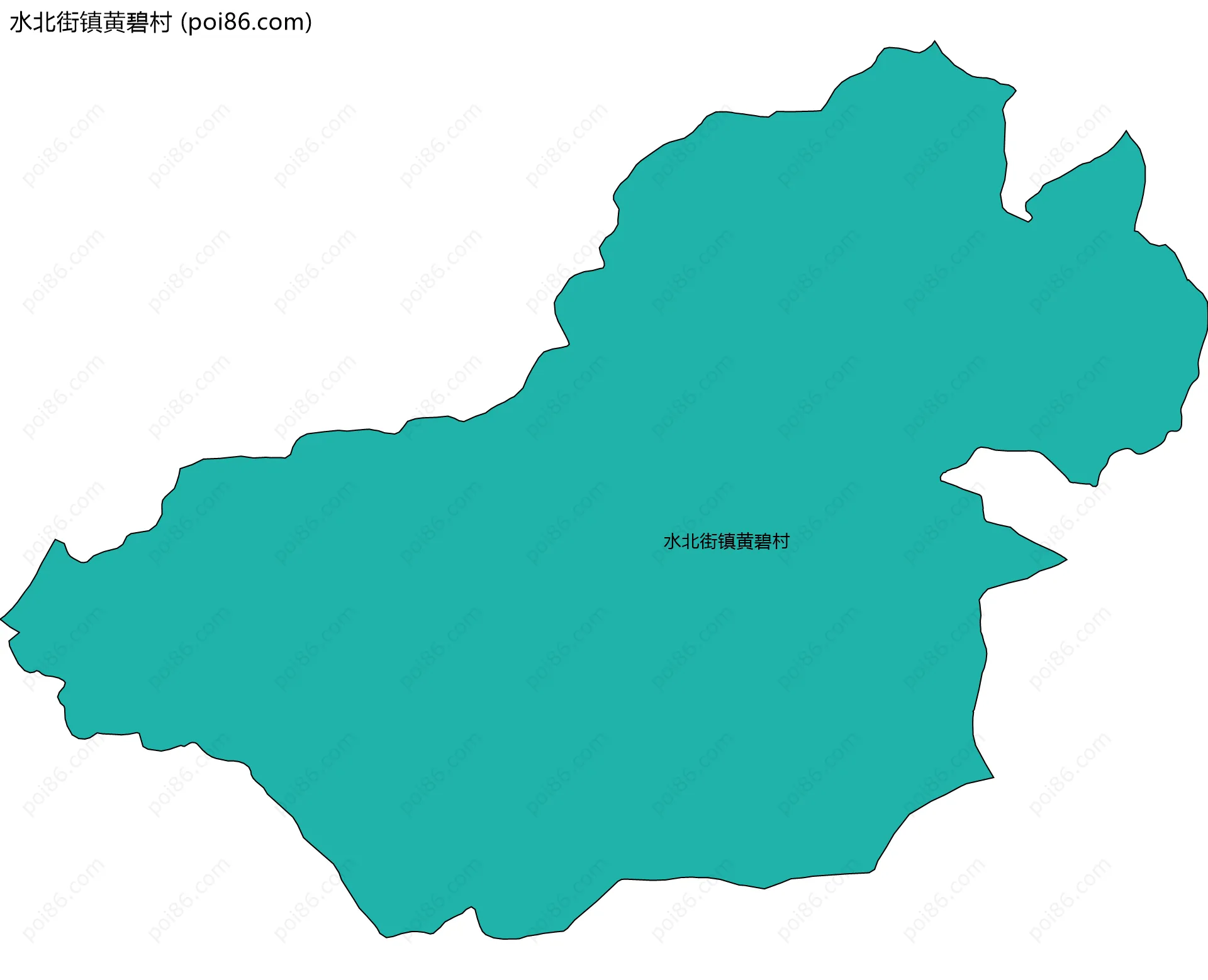 水北街镇黄碧村边界地图