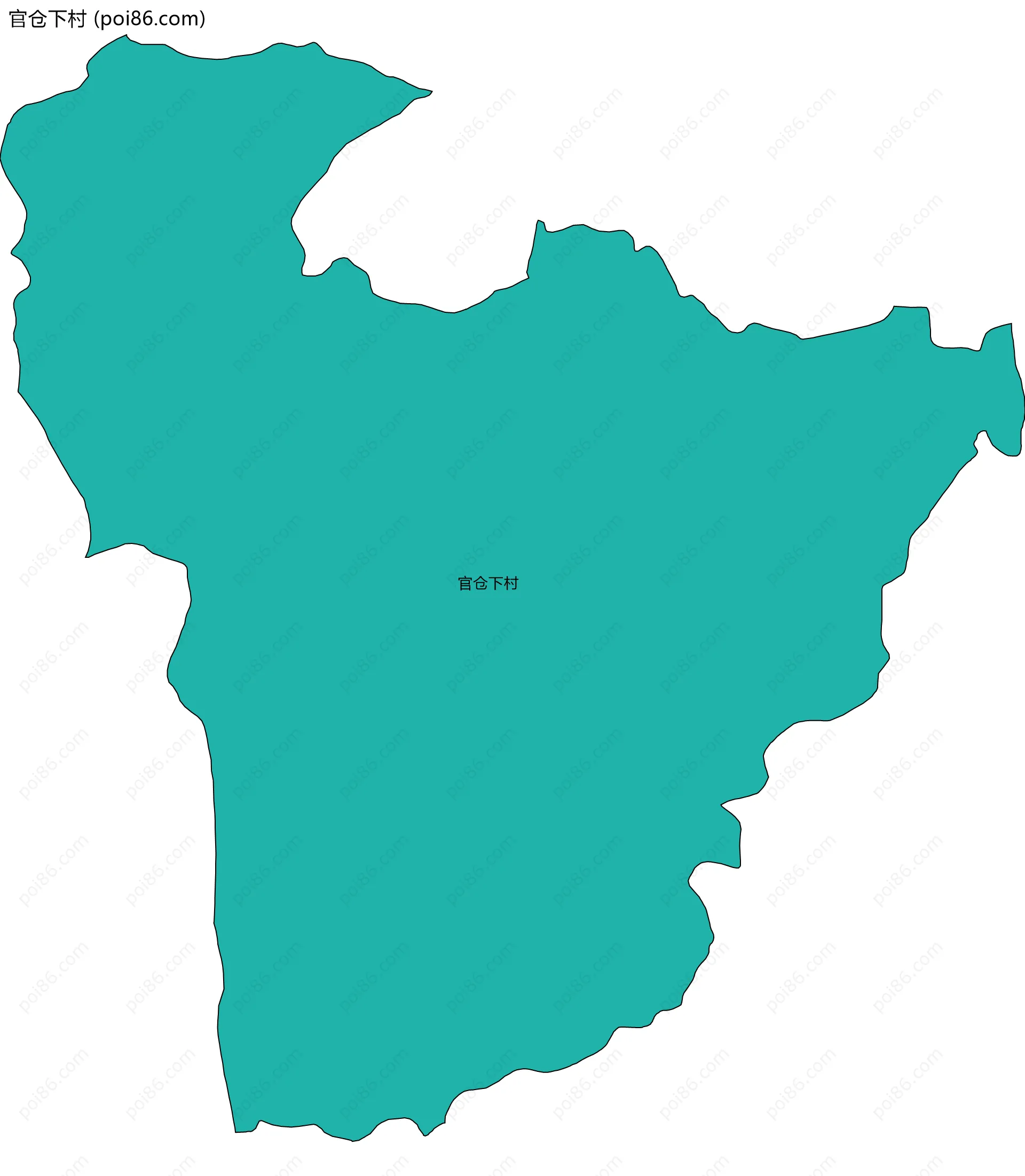 官仓下村边界地图