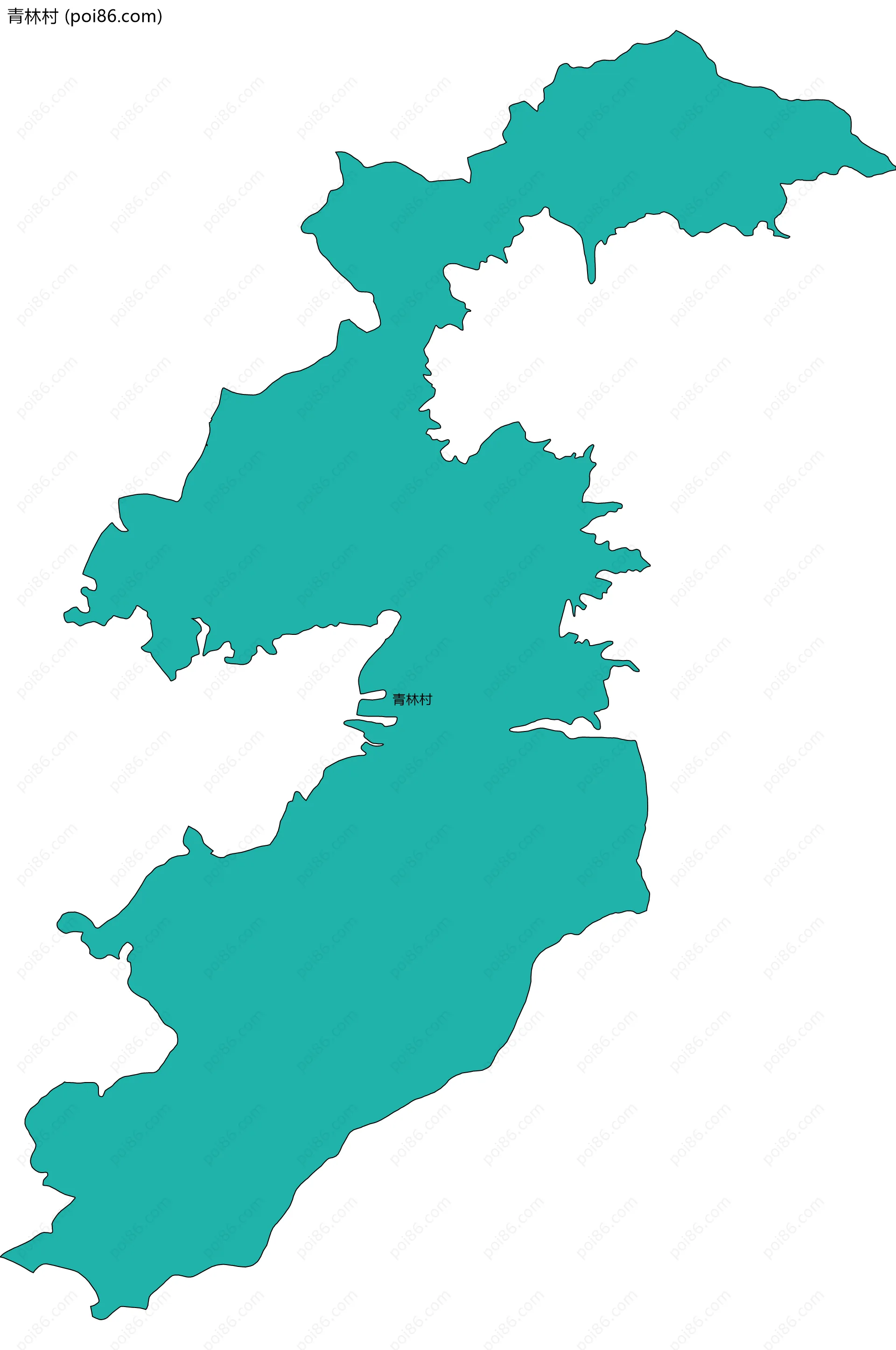 青林村边界地图