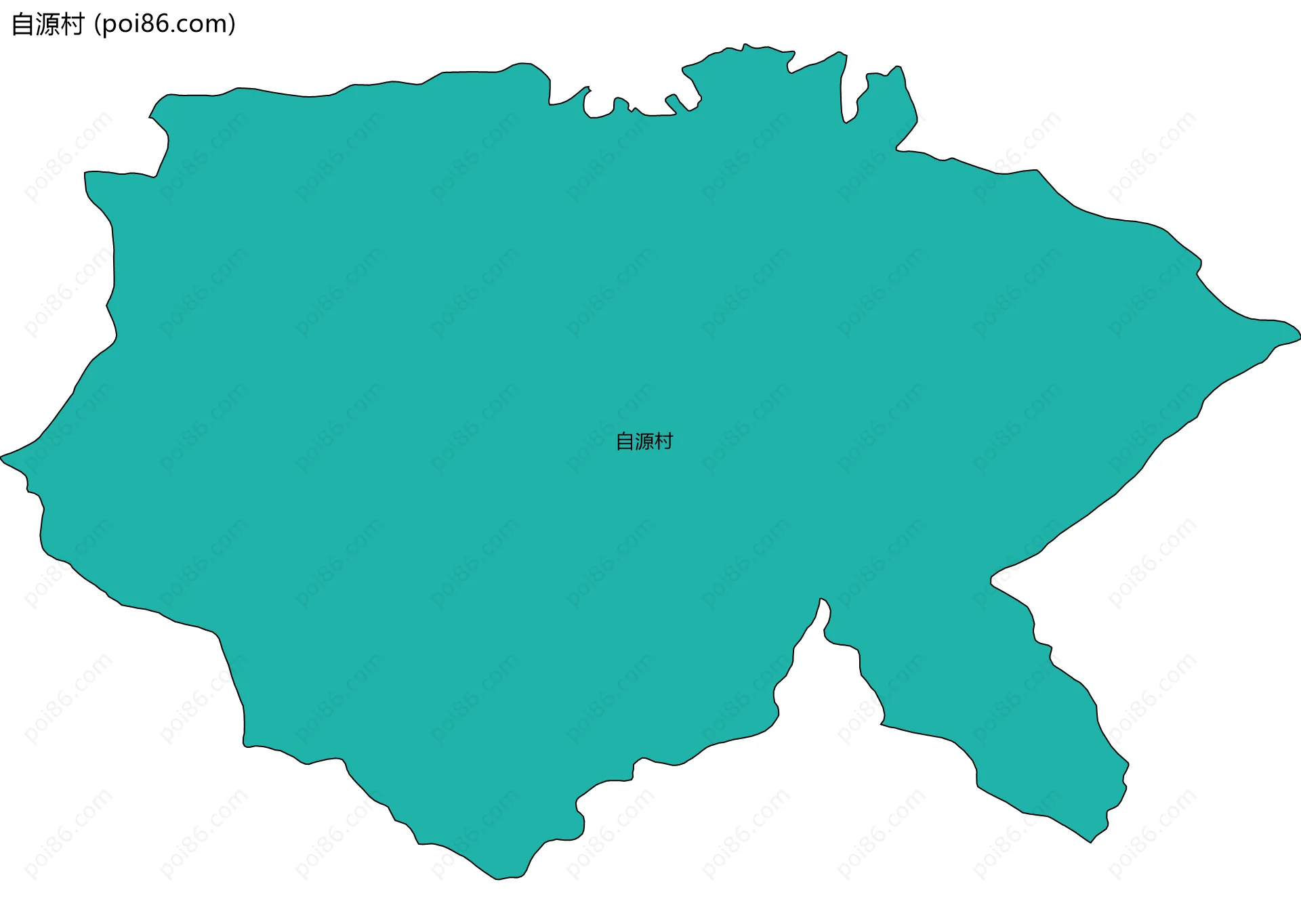 自源村边界地图