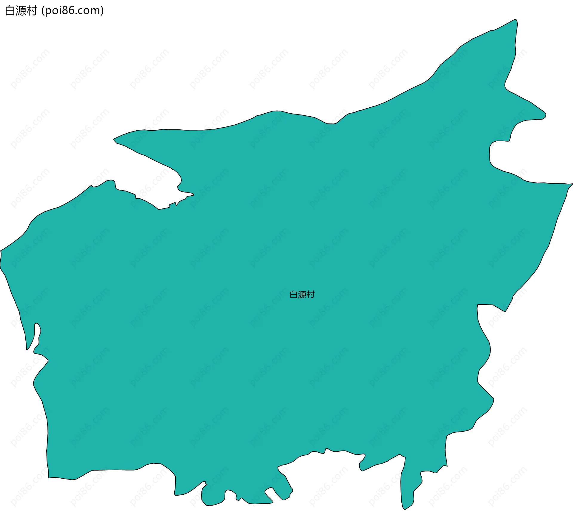 白源村边界地图
