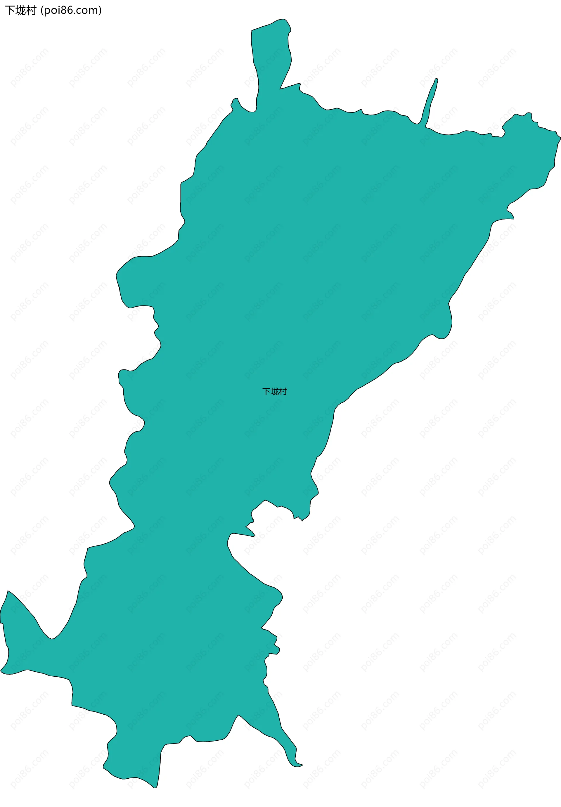 下垅村边界地图