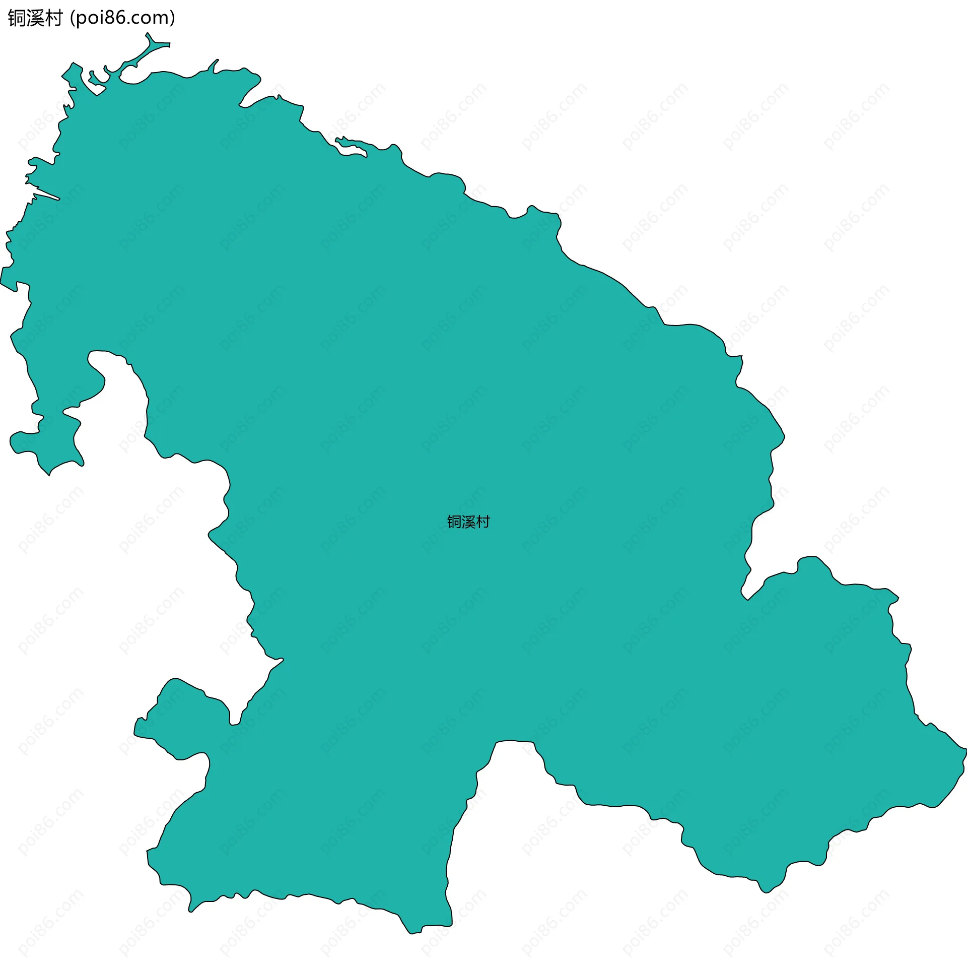 铜溪村边界地图