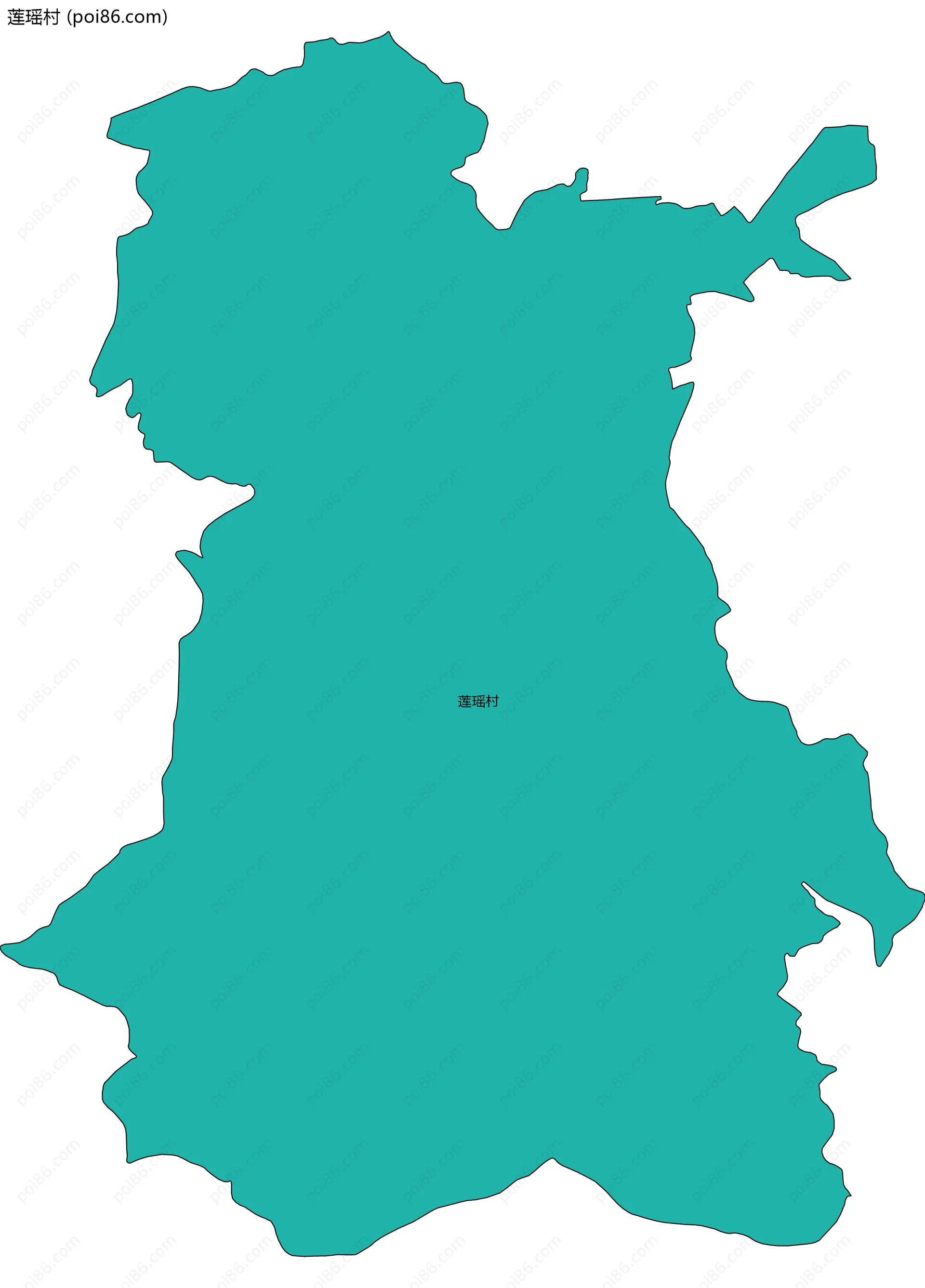 莲瑶村边界地图