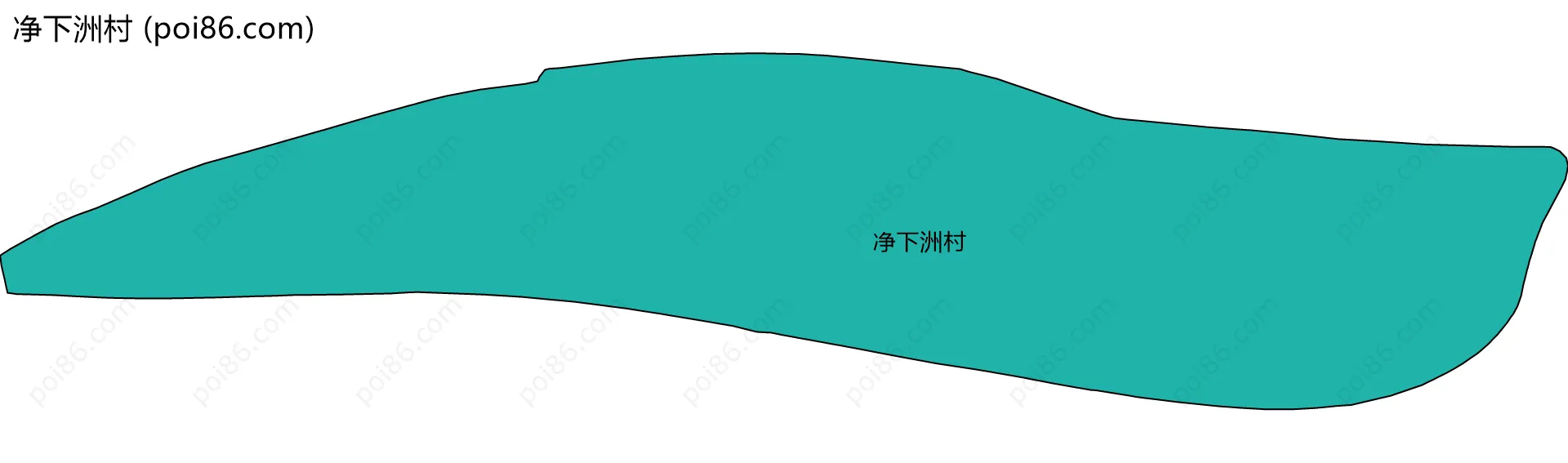 净下洲村边界地图