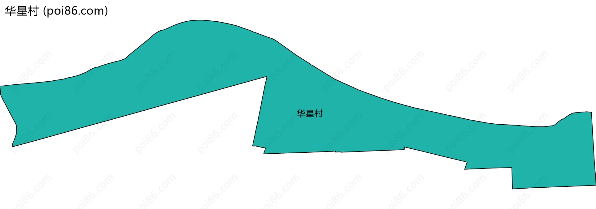 华星村边界地图