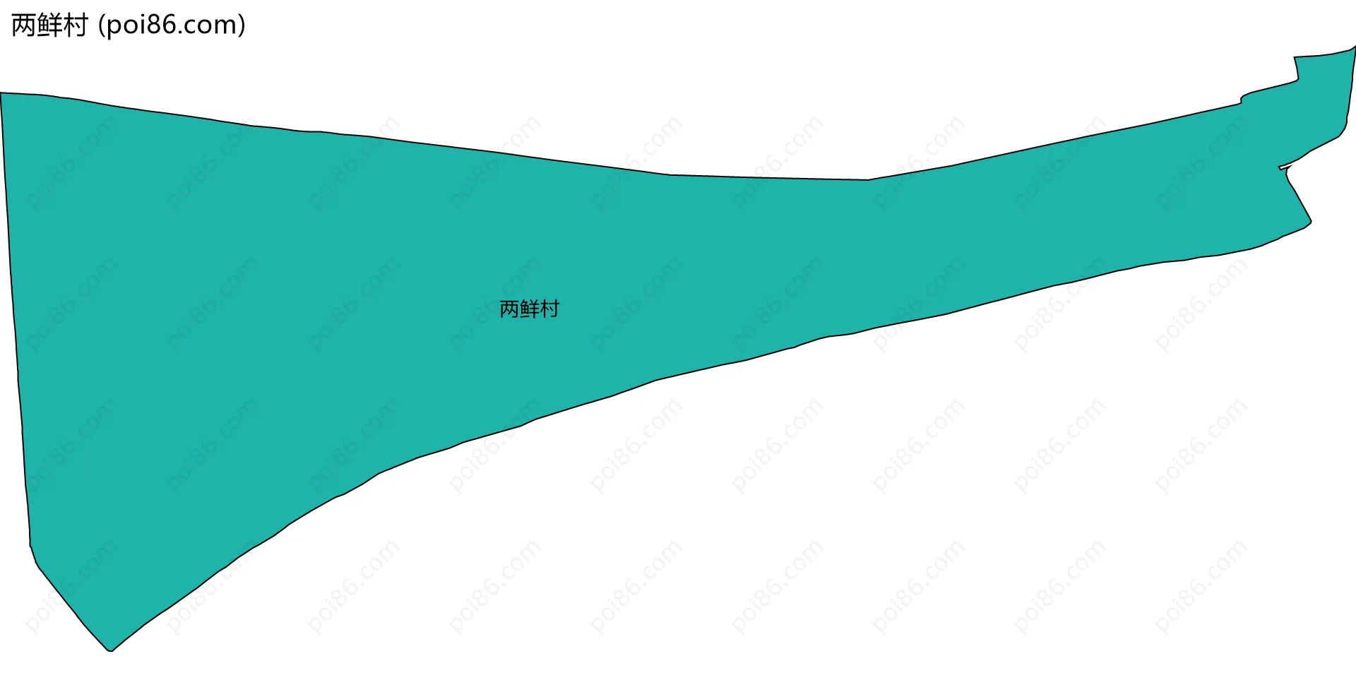 两鲜村边界地图