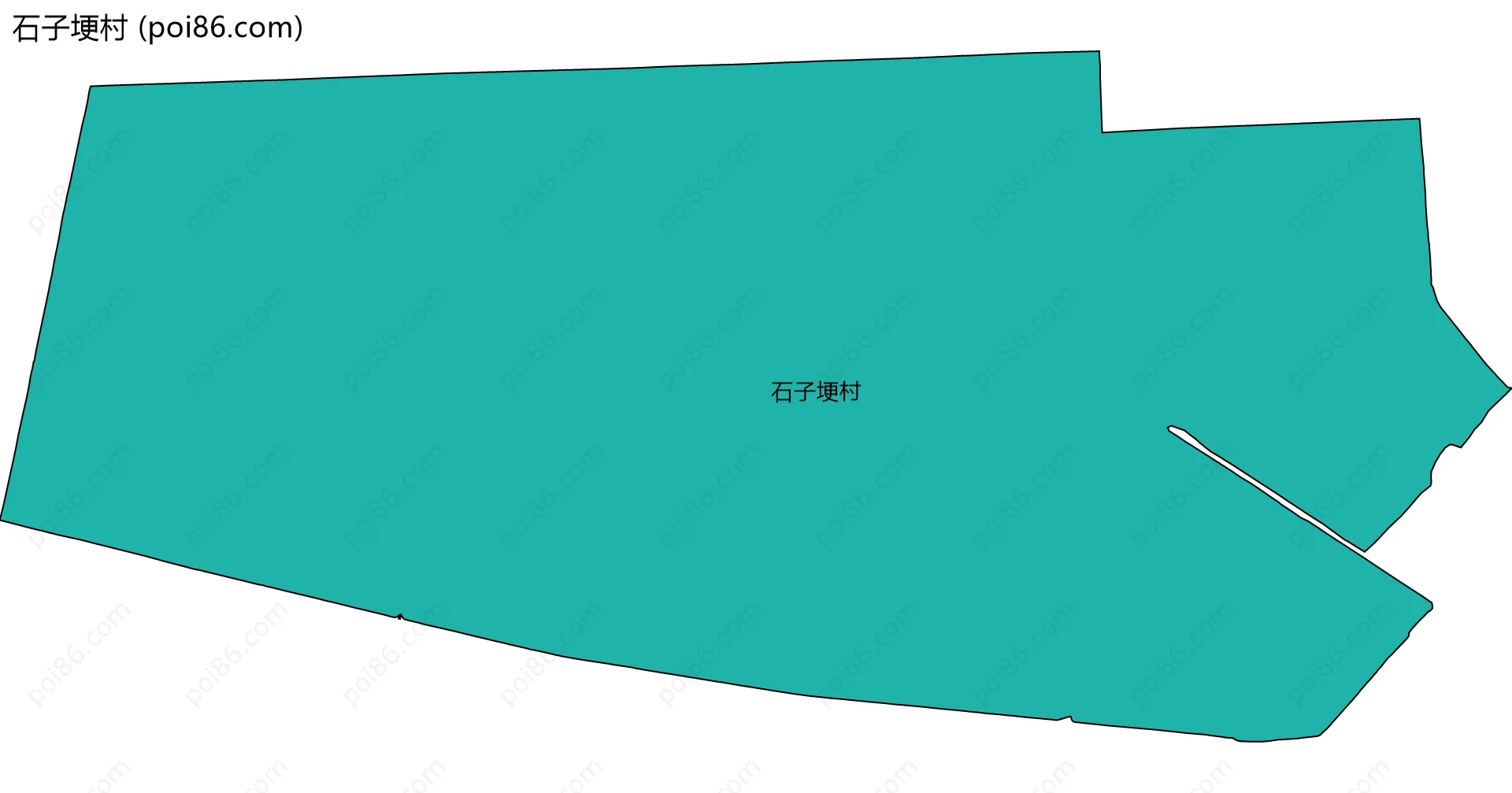 石子埂村边界地图