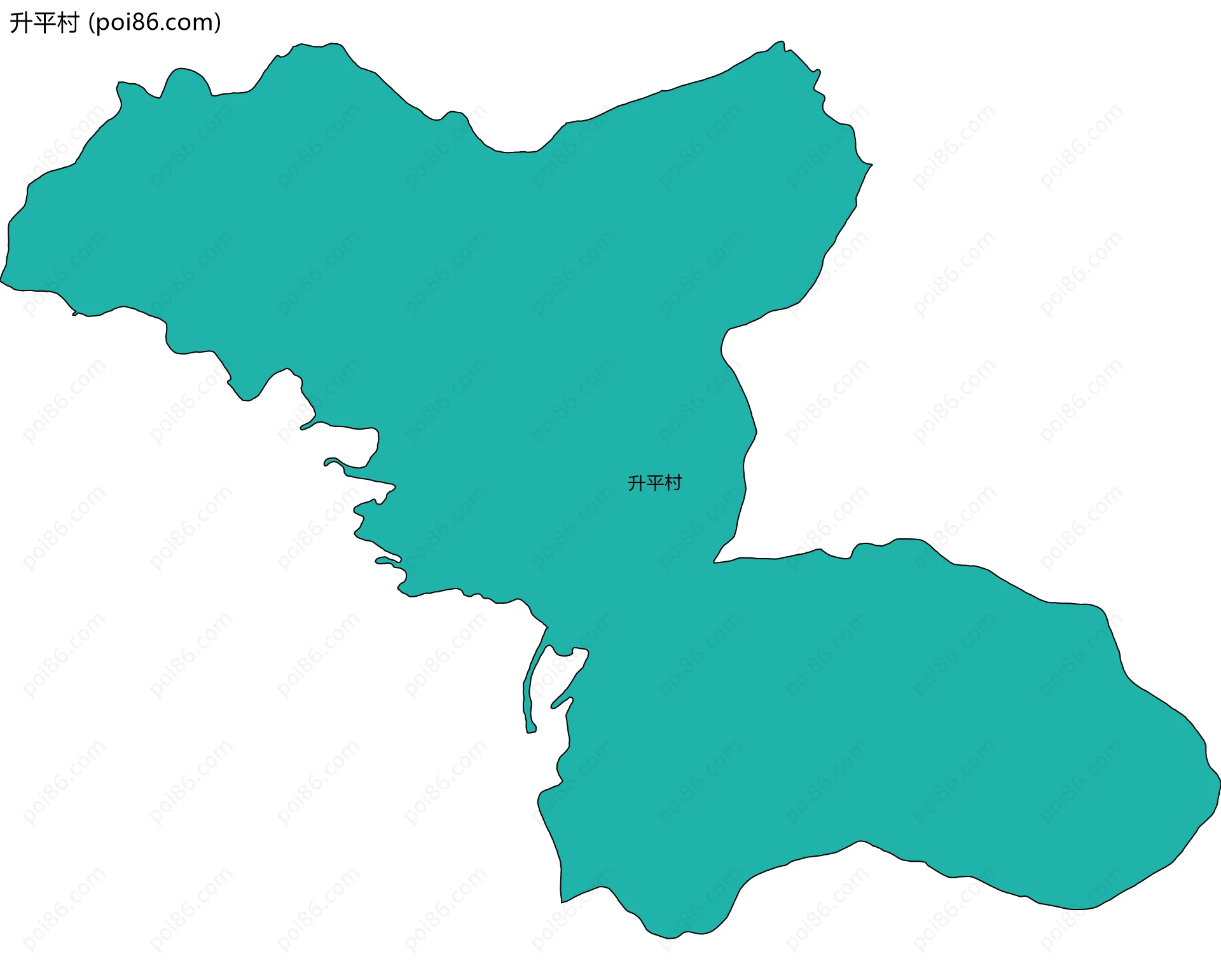 升平村边界地图