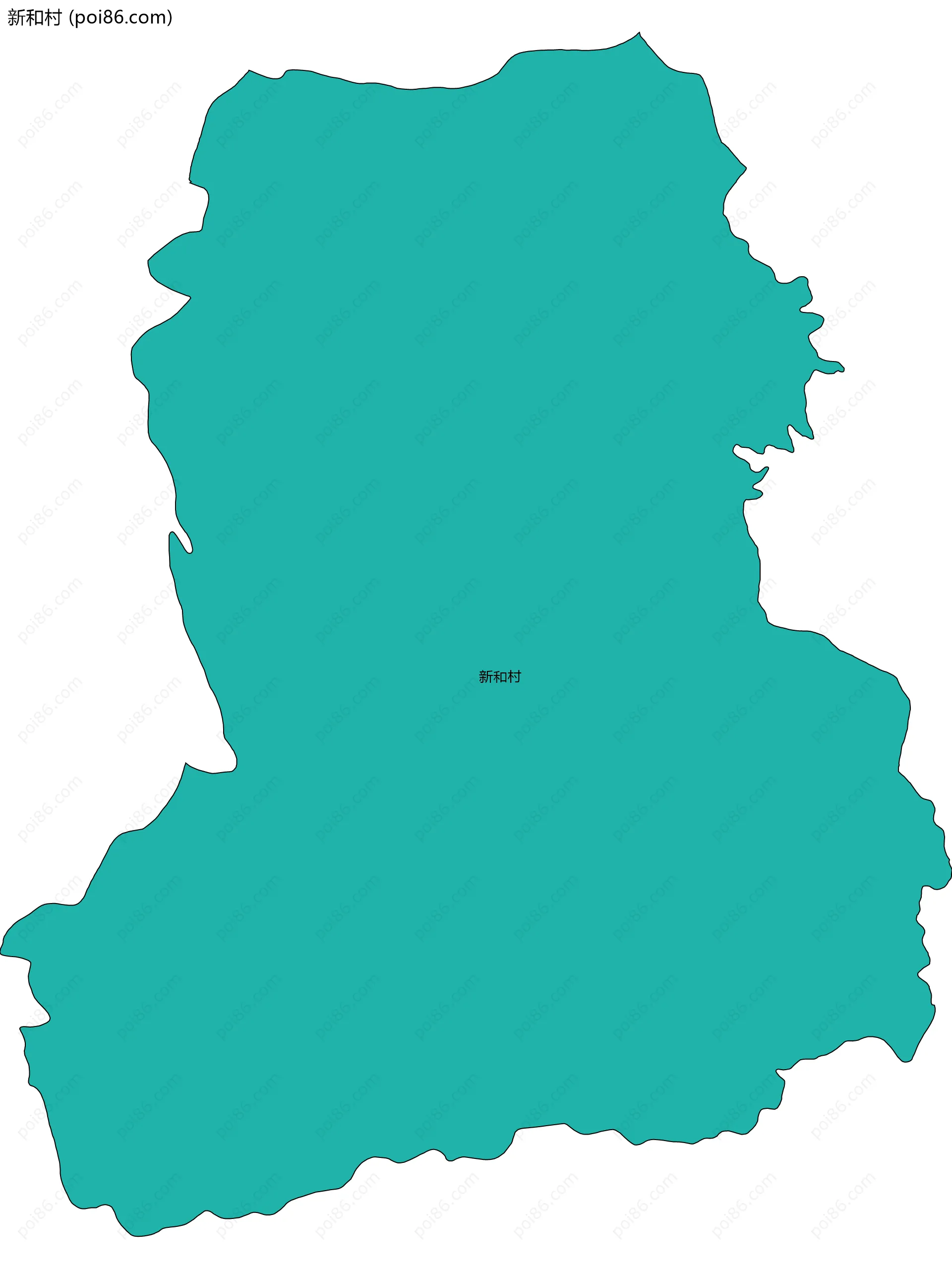 新和村边界地图