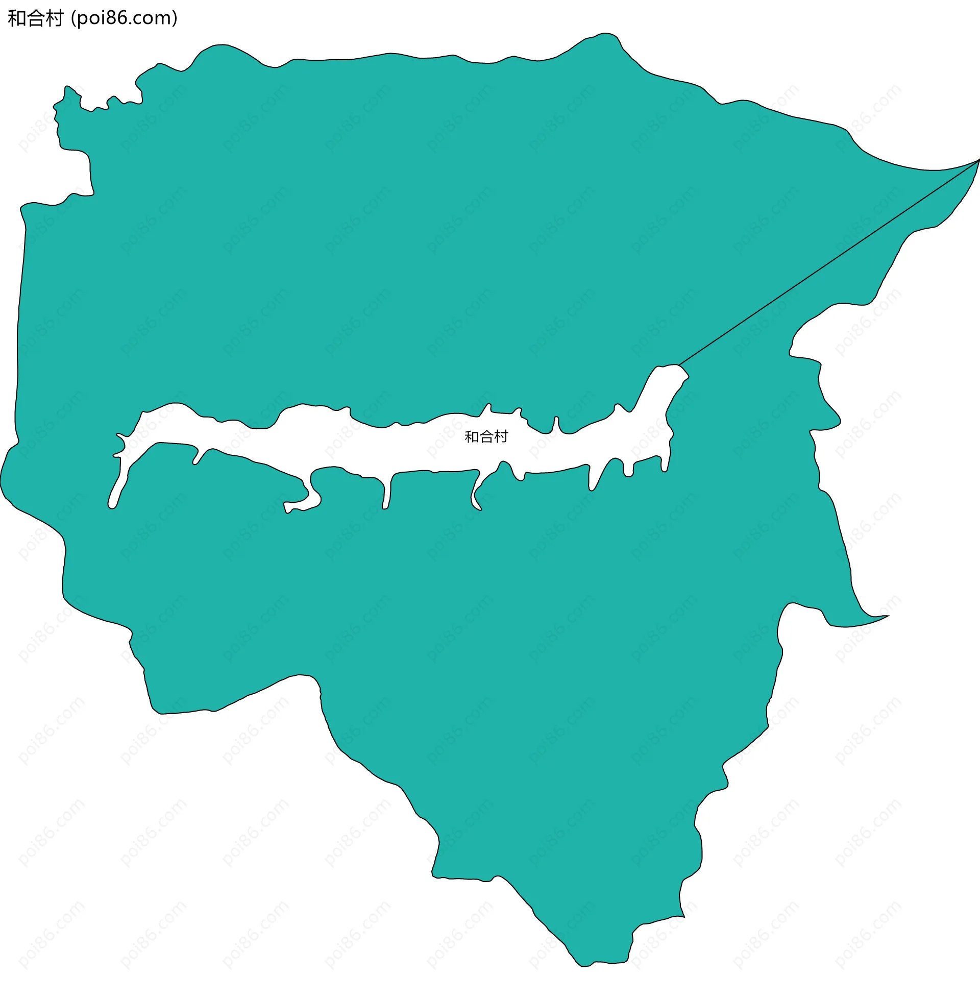 和合村边界地图