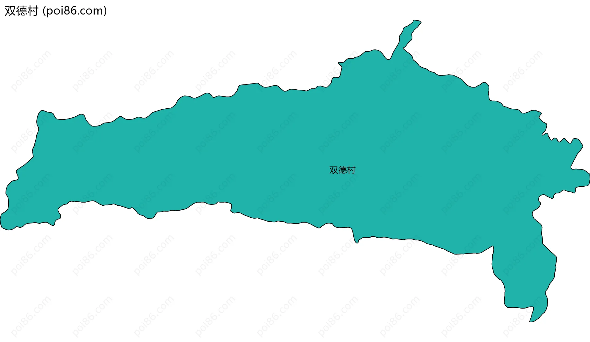 双德村边界地图