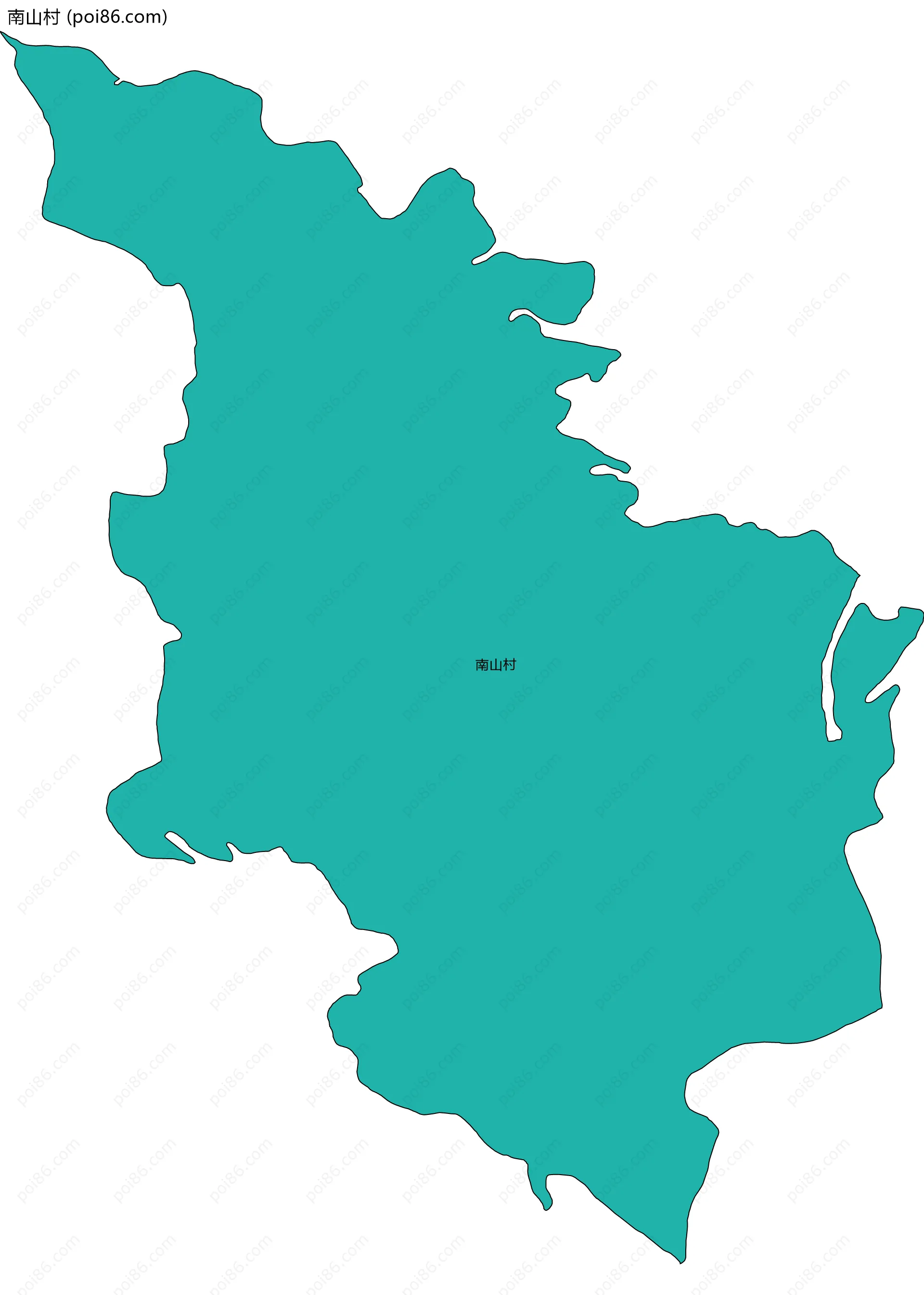 南山村边界地图