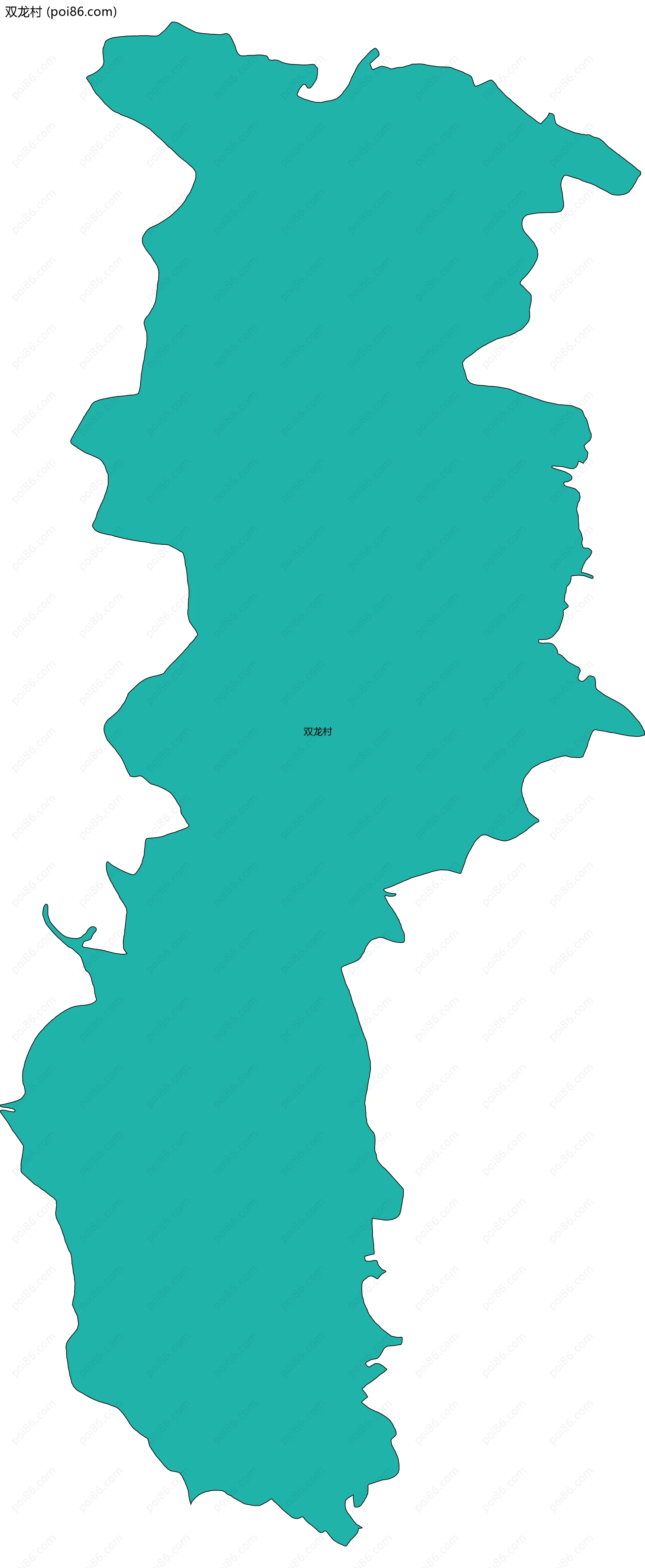 双龙村边界地图