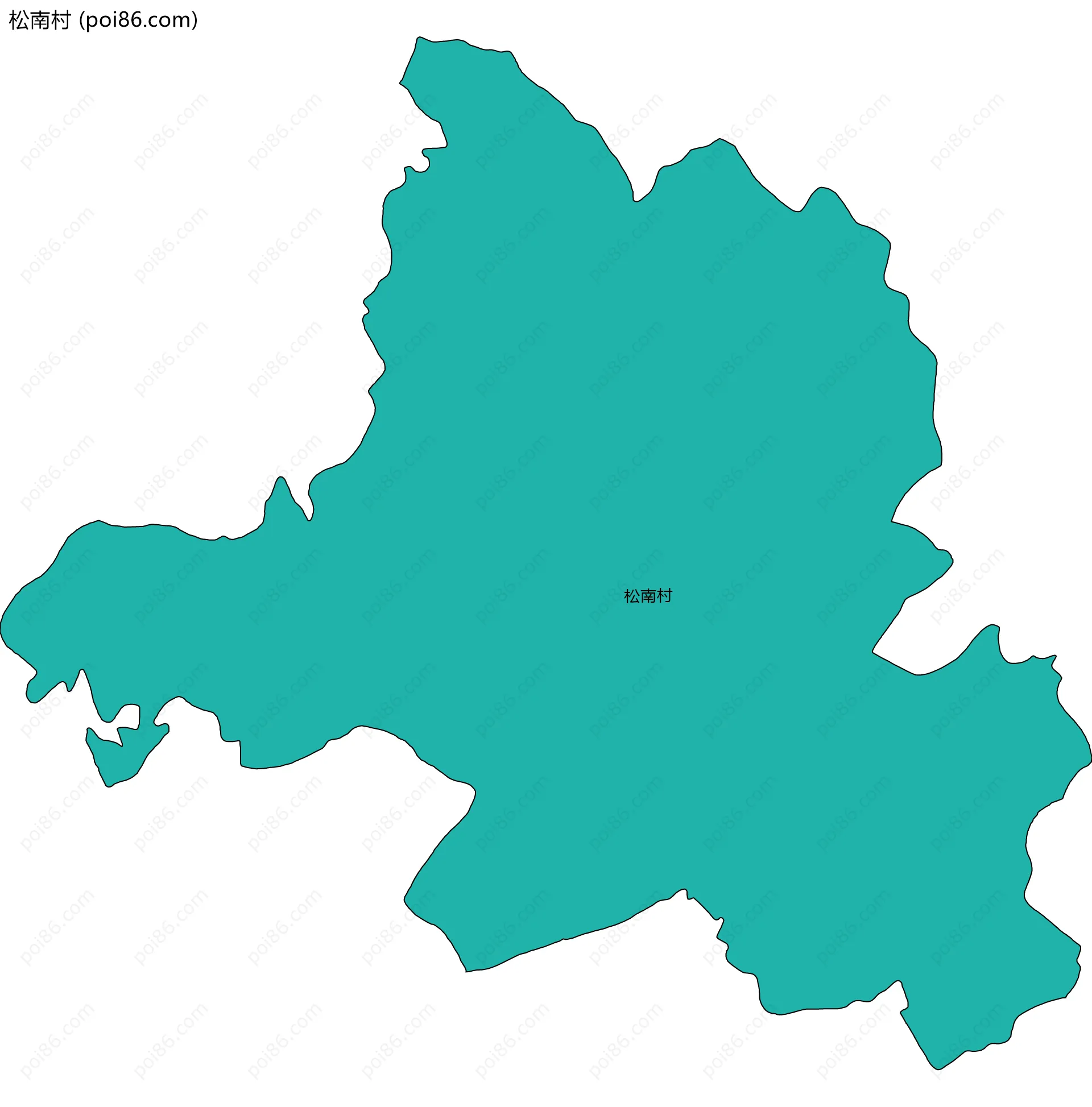 松南村边界地图