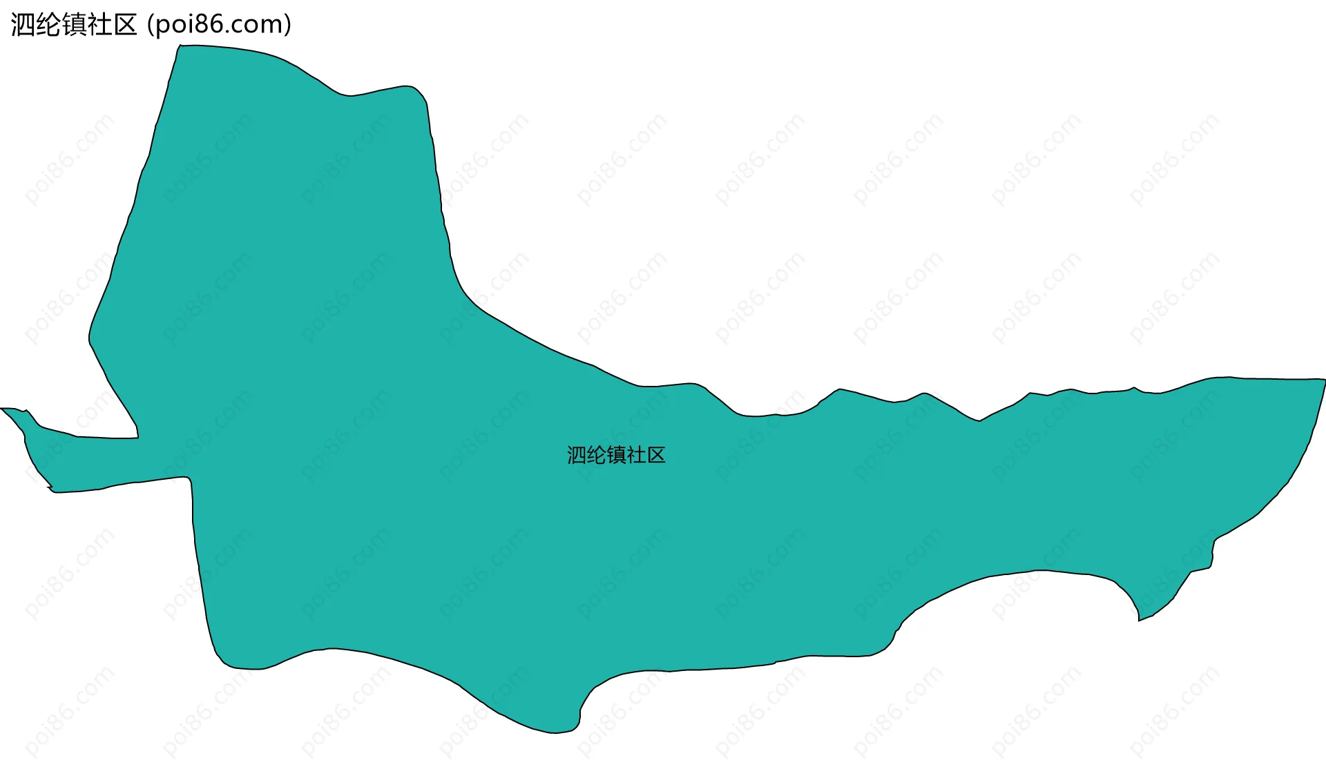 泗纶镇社区边界地图