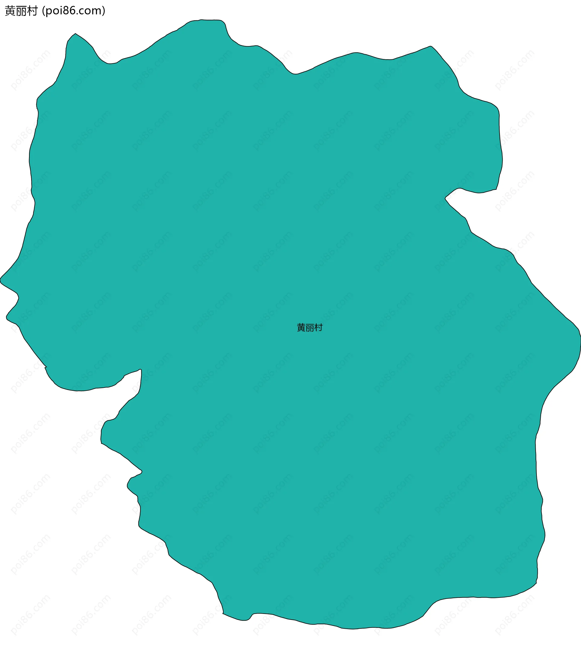 黄丽村边界地图