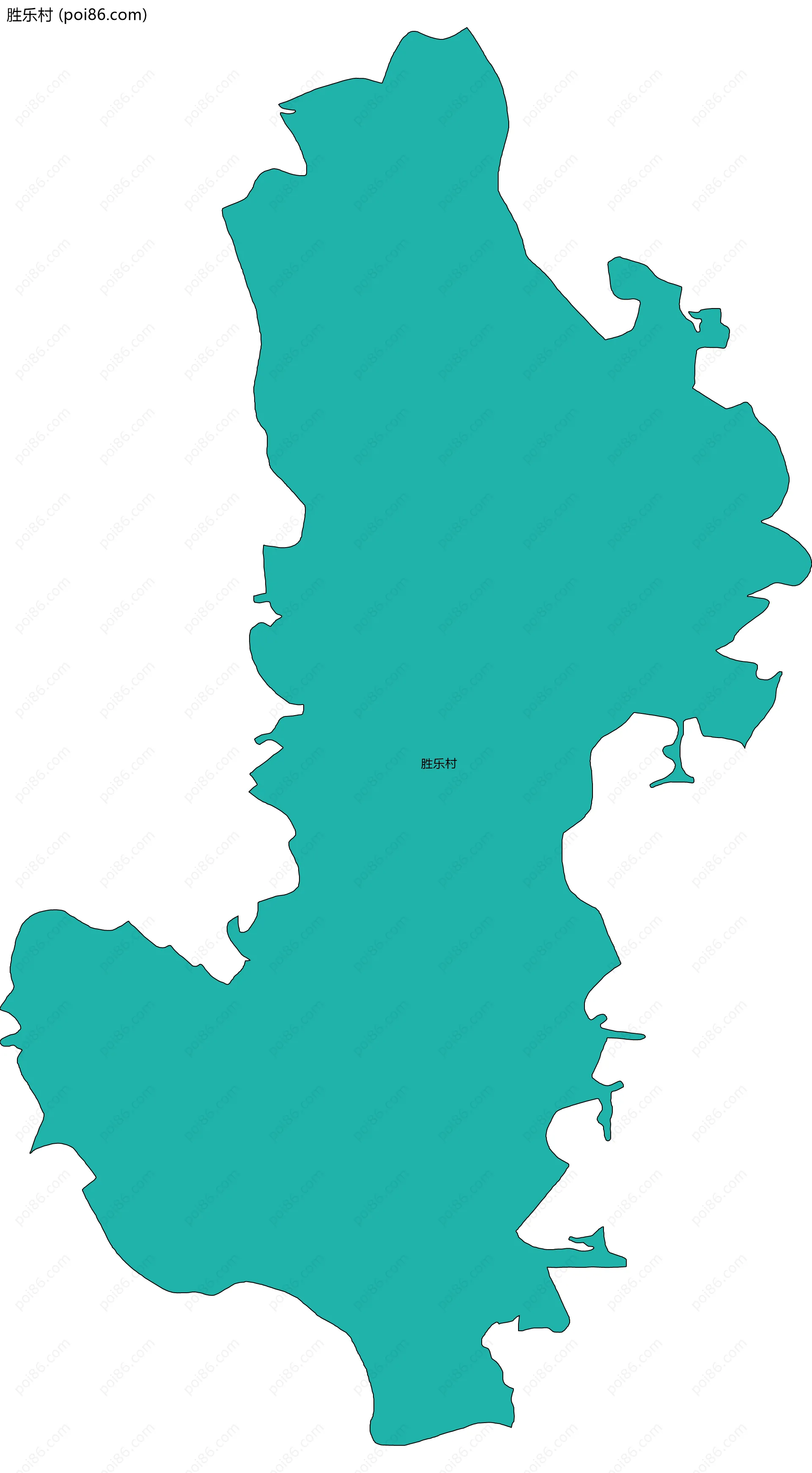 胜乐村边界地图