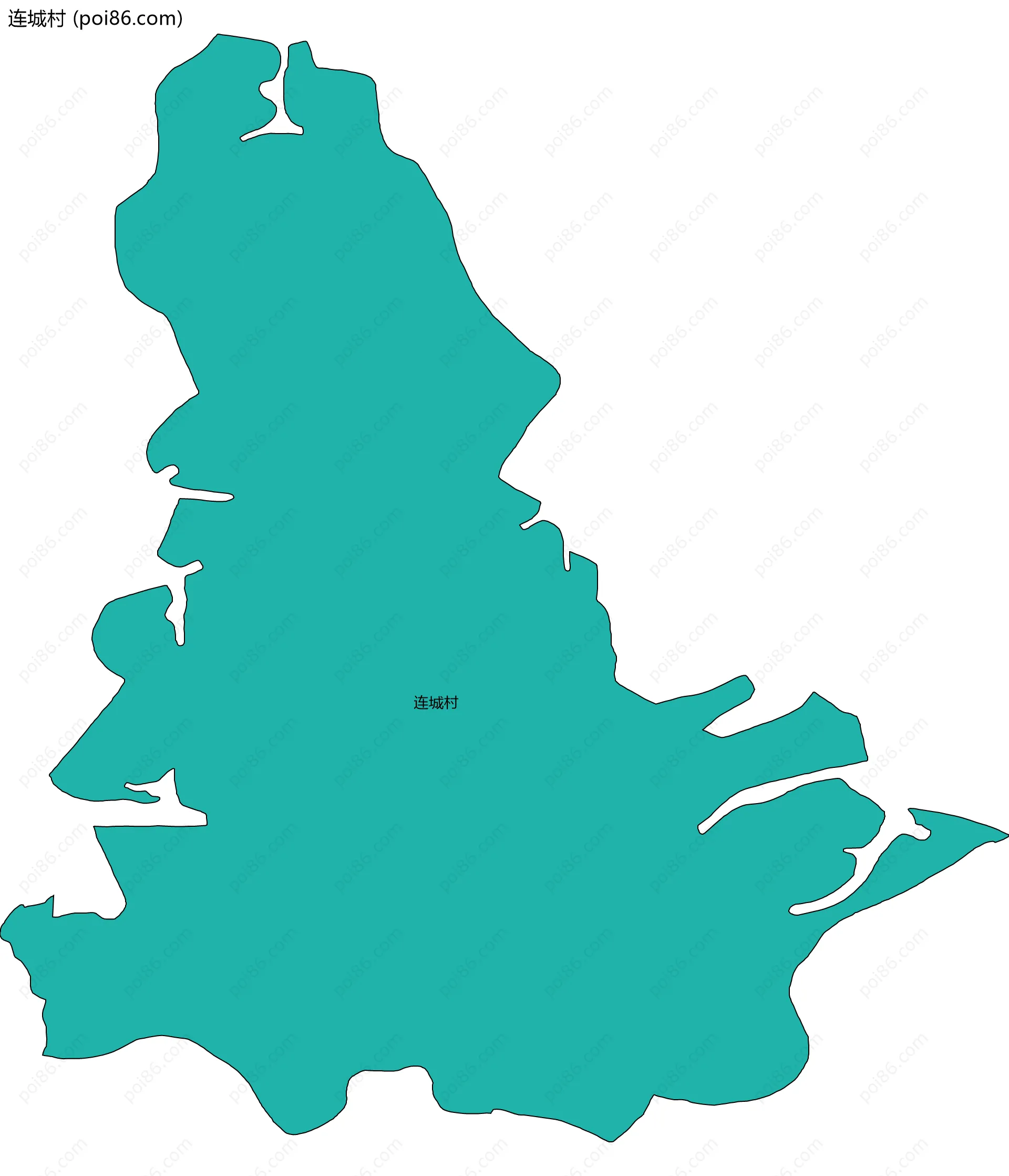 连城村边界地图