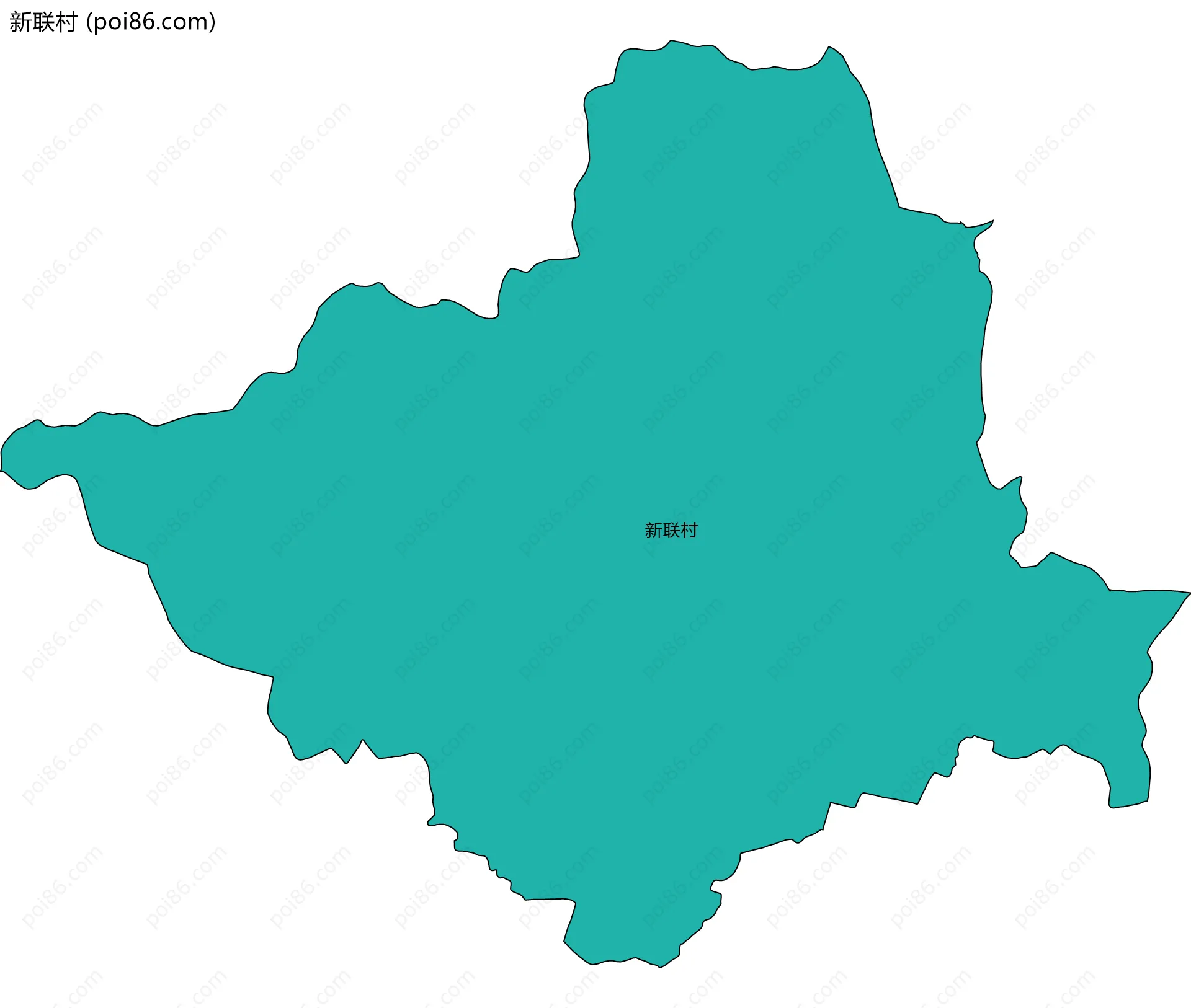 新联村边界地图