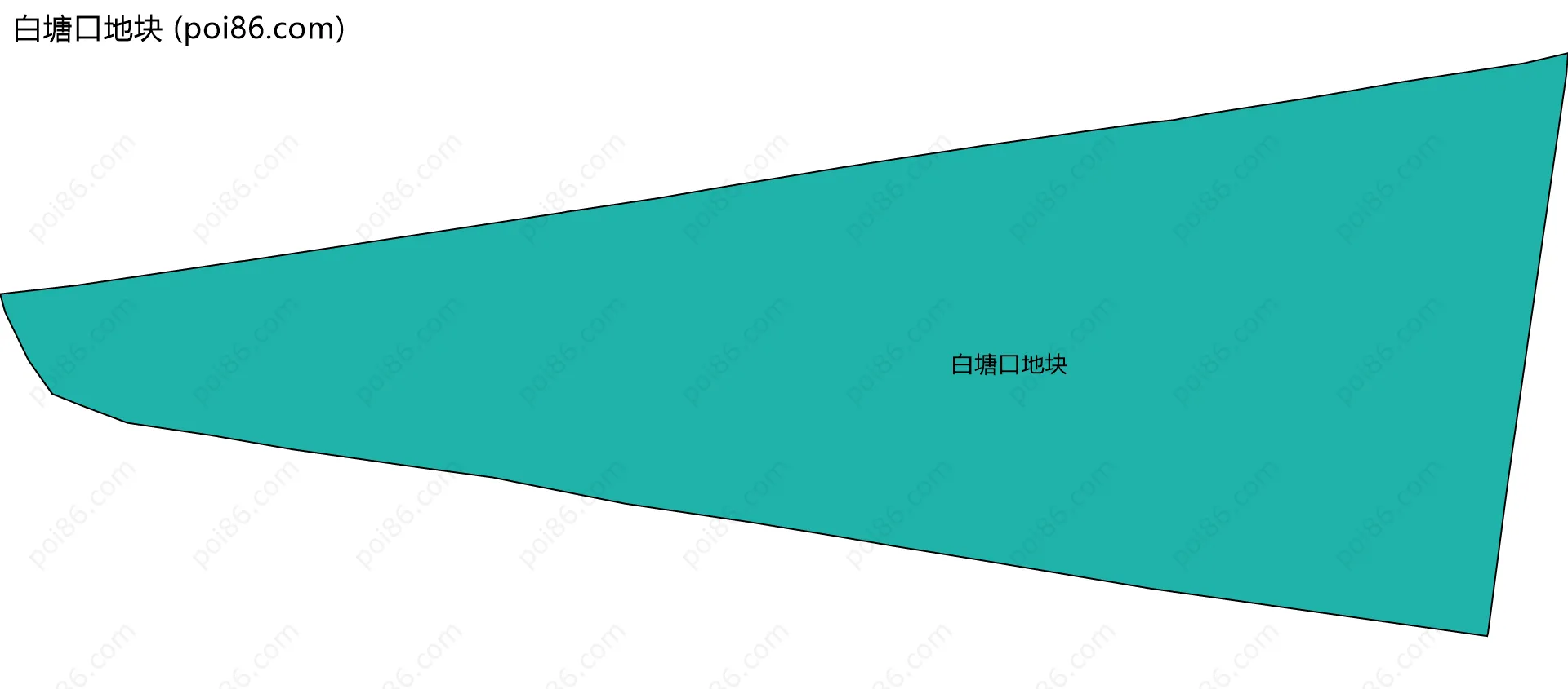 白塘口地块边界地图