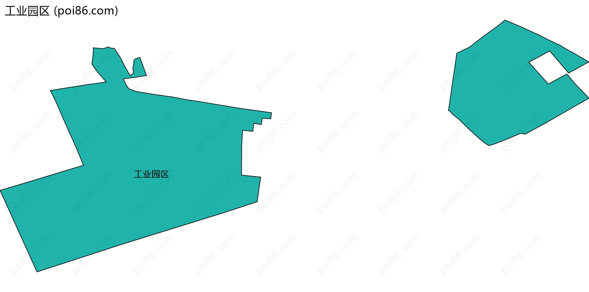 工业园区边界地图
