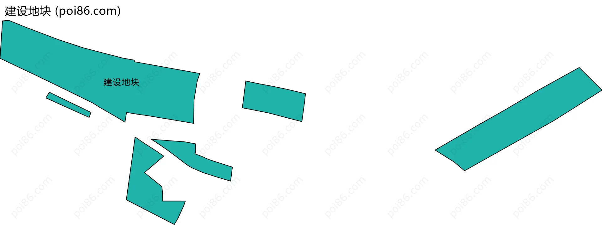 建设地块边界地图