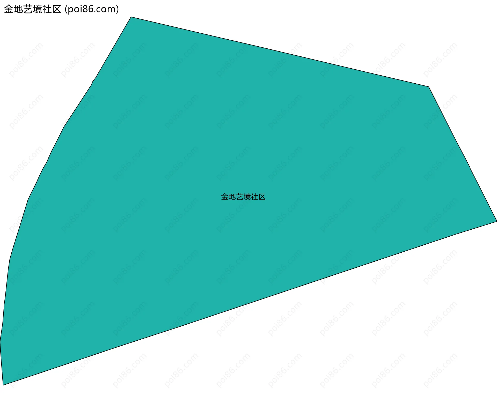 金地艺境社区边界地图