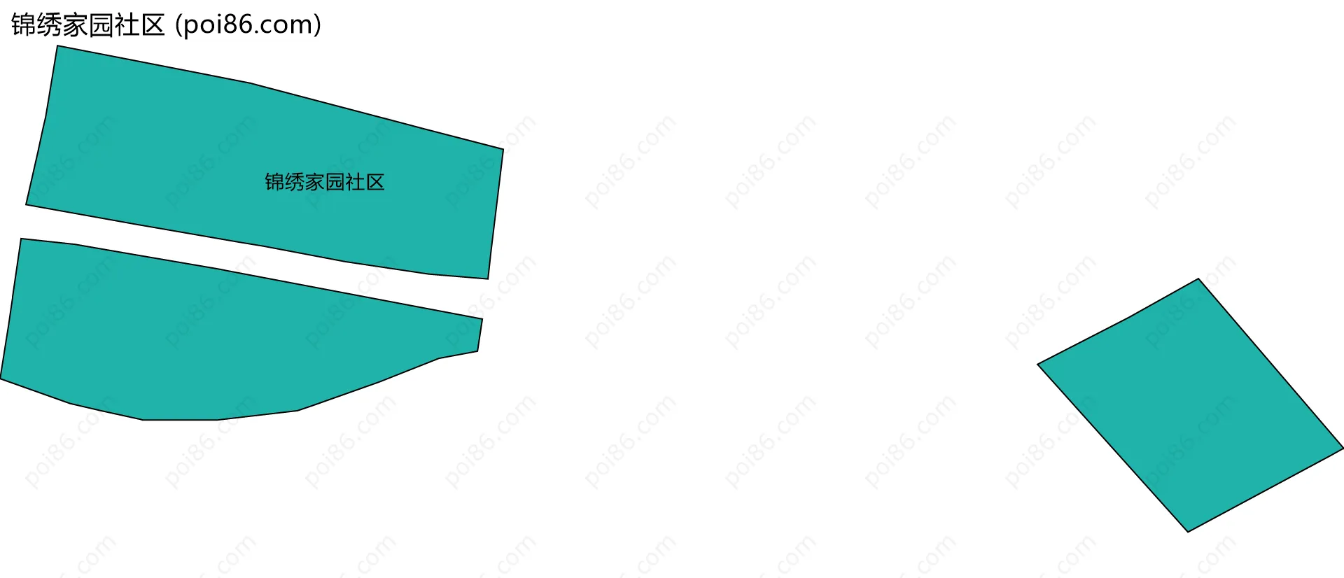 锦绣家园社区边界地图