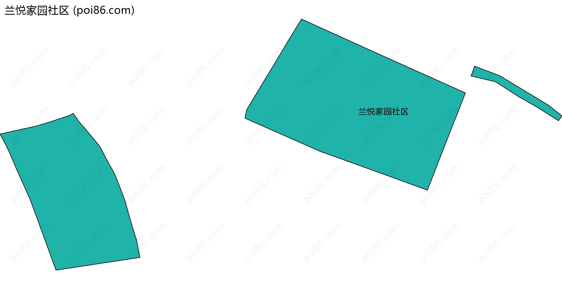 兰悦家园社区边界地图