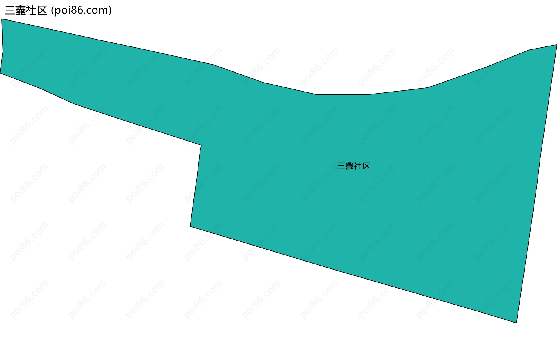 三鑫社区边界地图