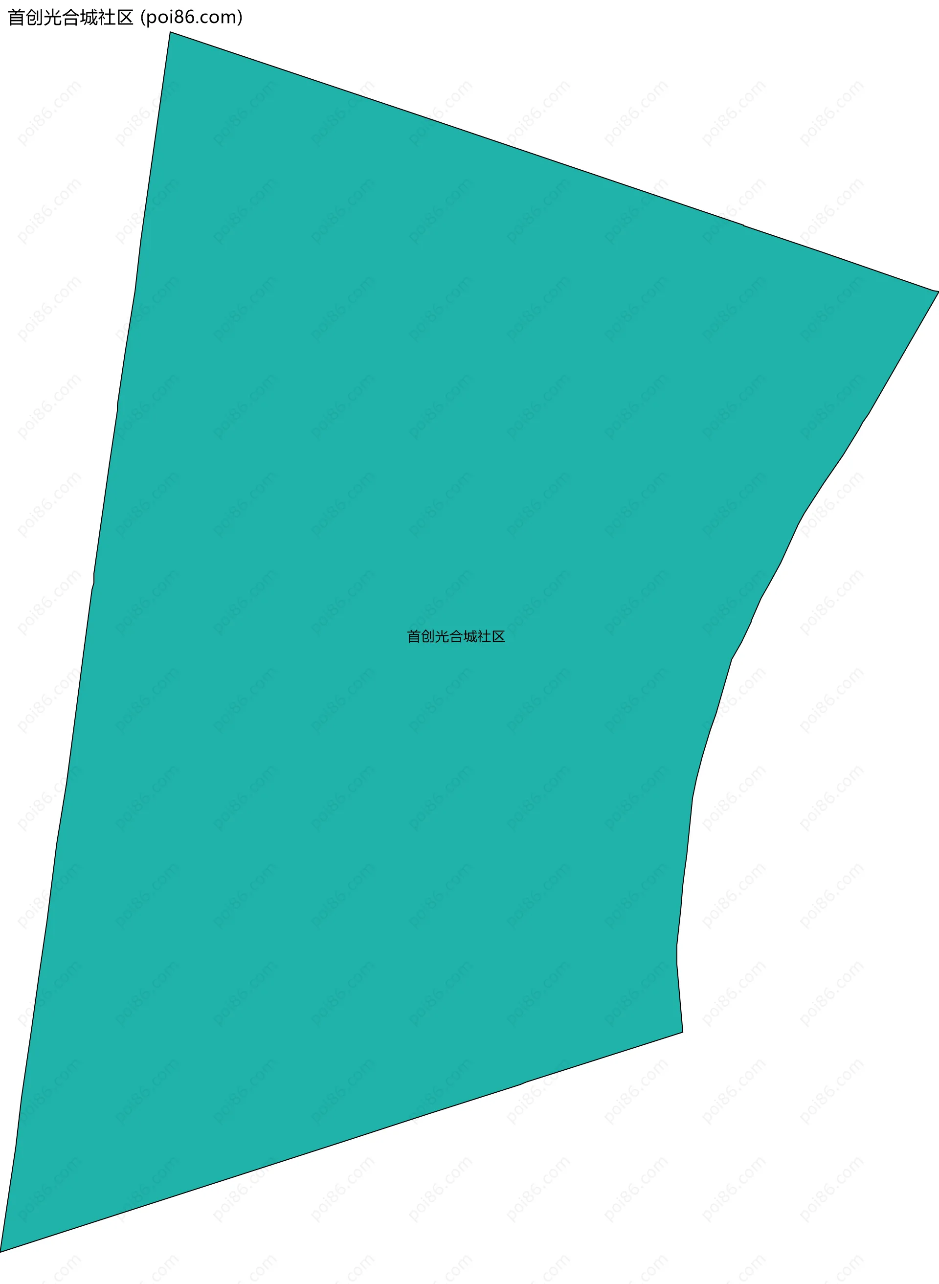 首创光合城社区边界地图