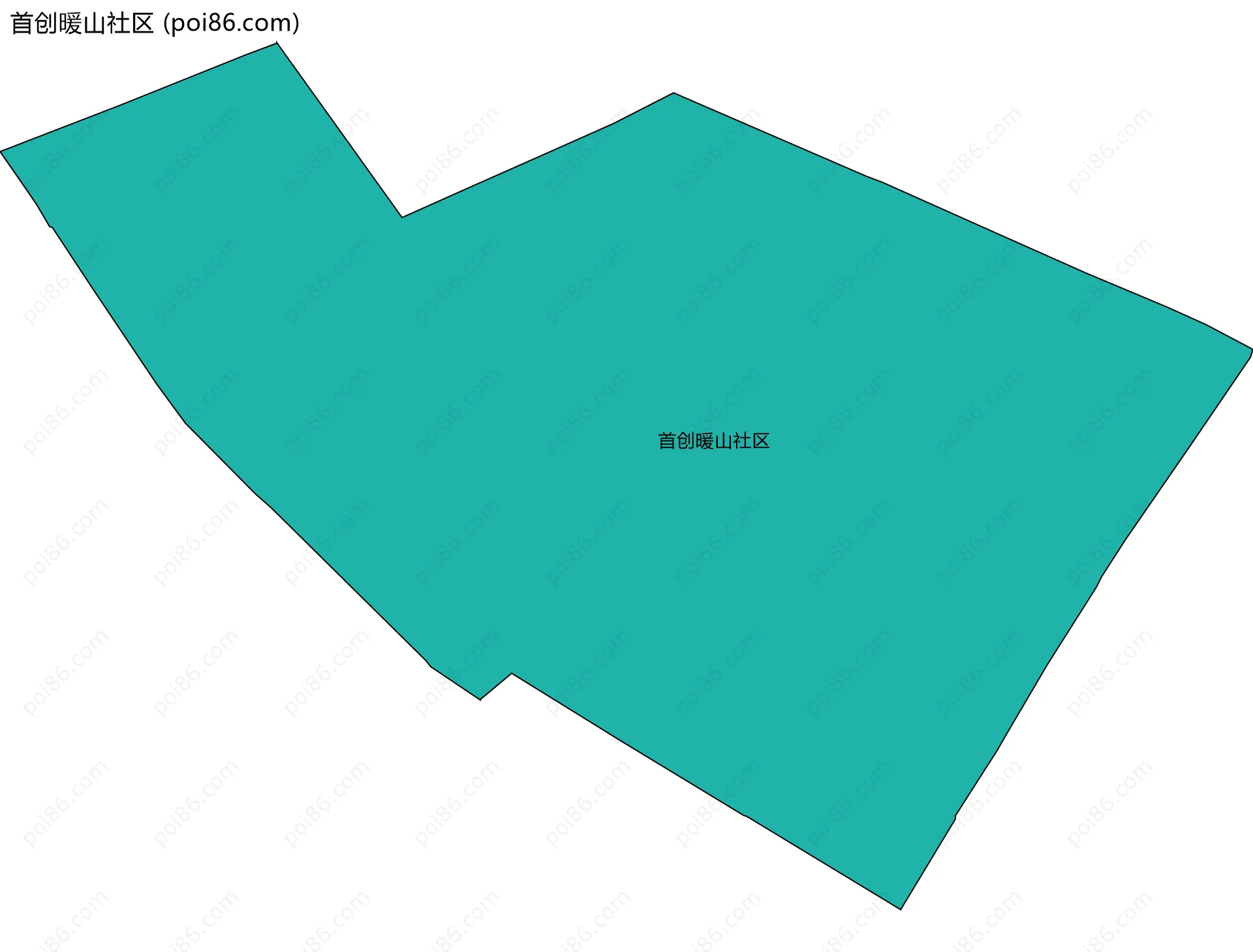 首创暖山社区边界地图