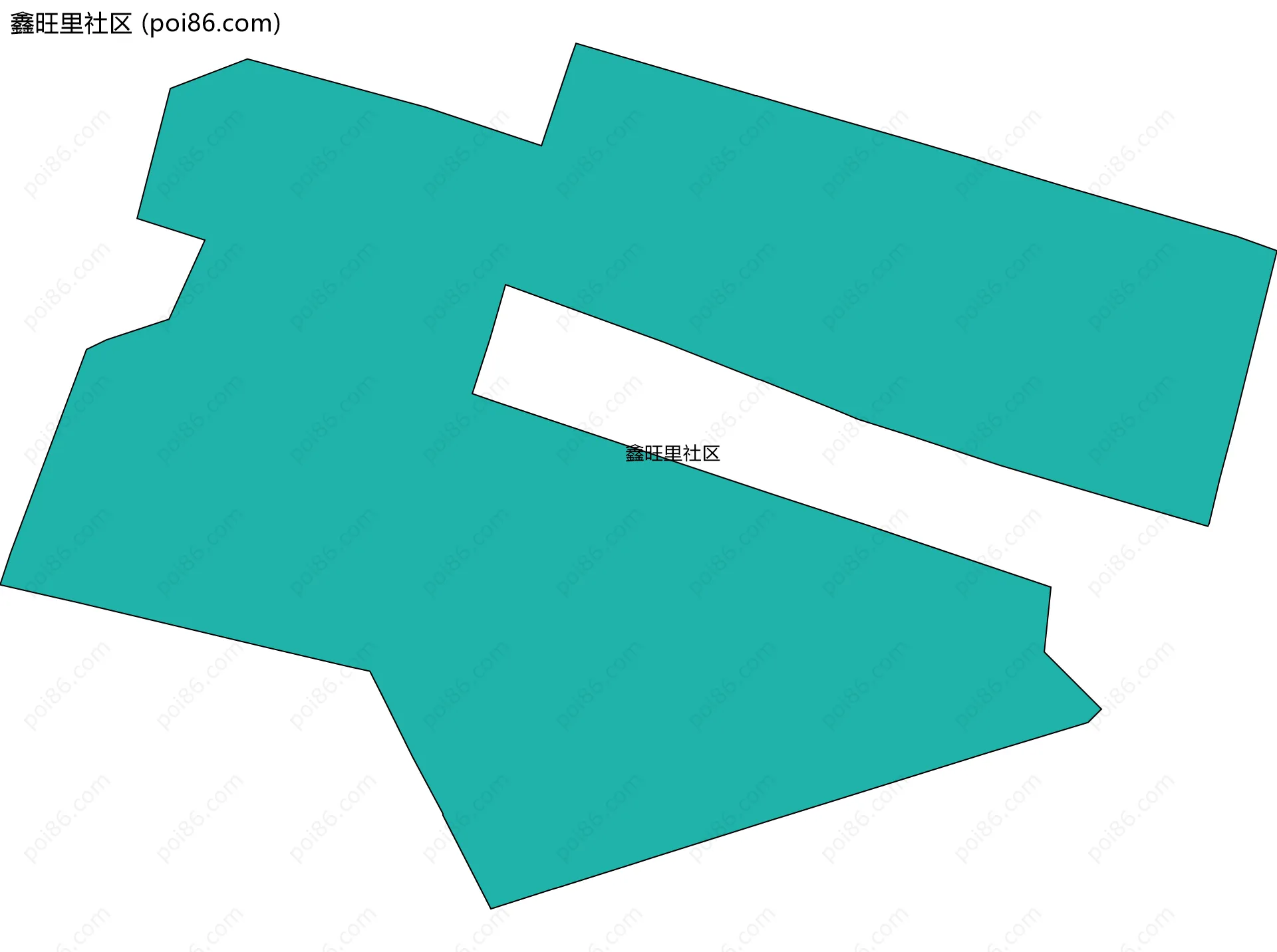 鑫旺里社区边界地图
