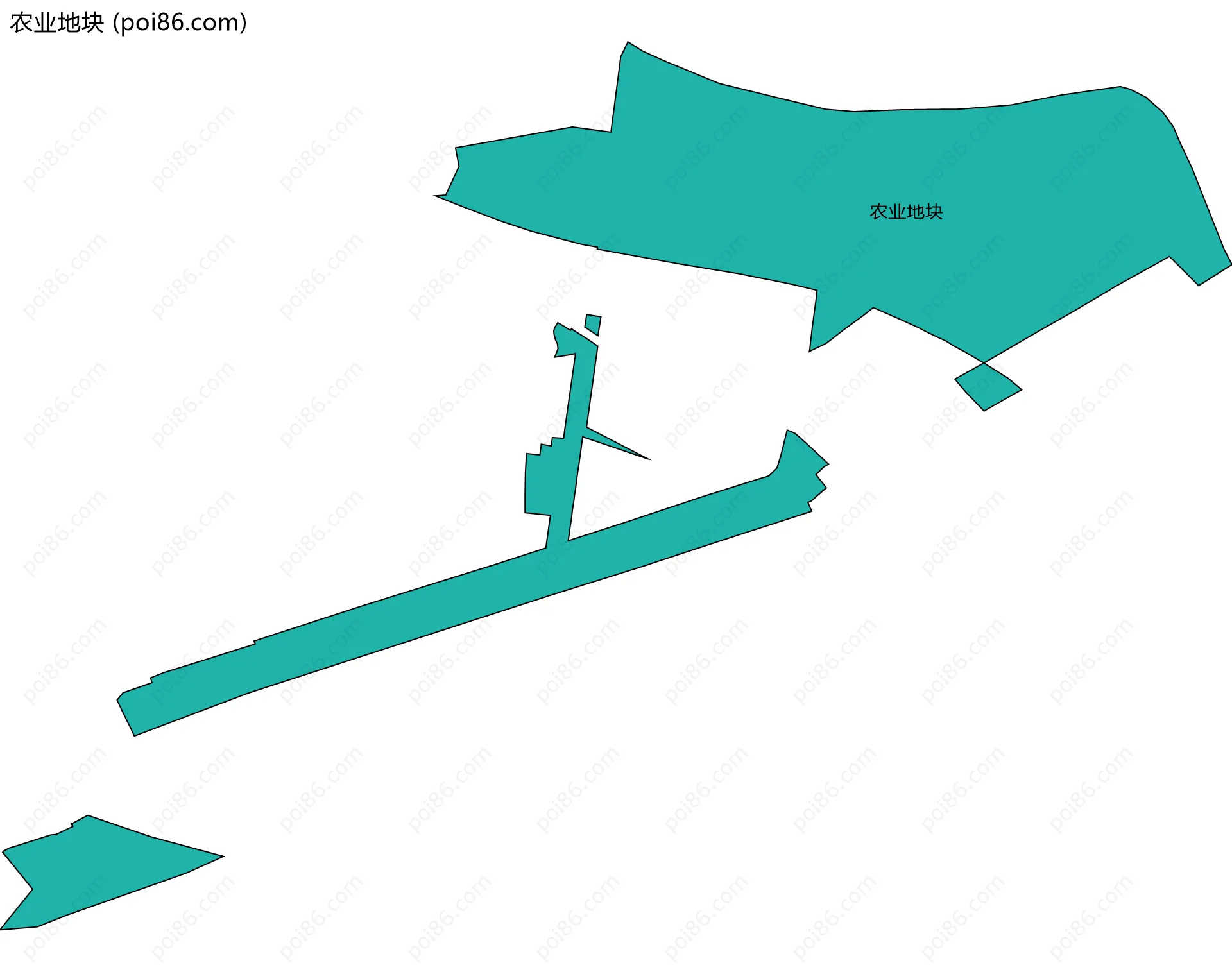 农业地块边界地图