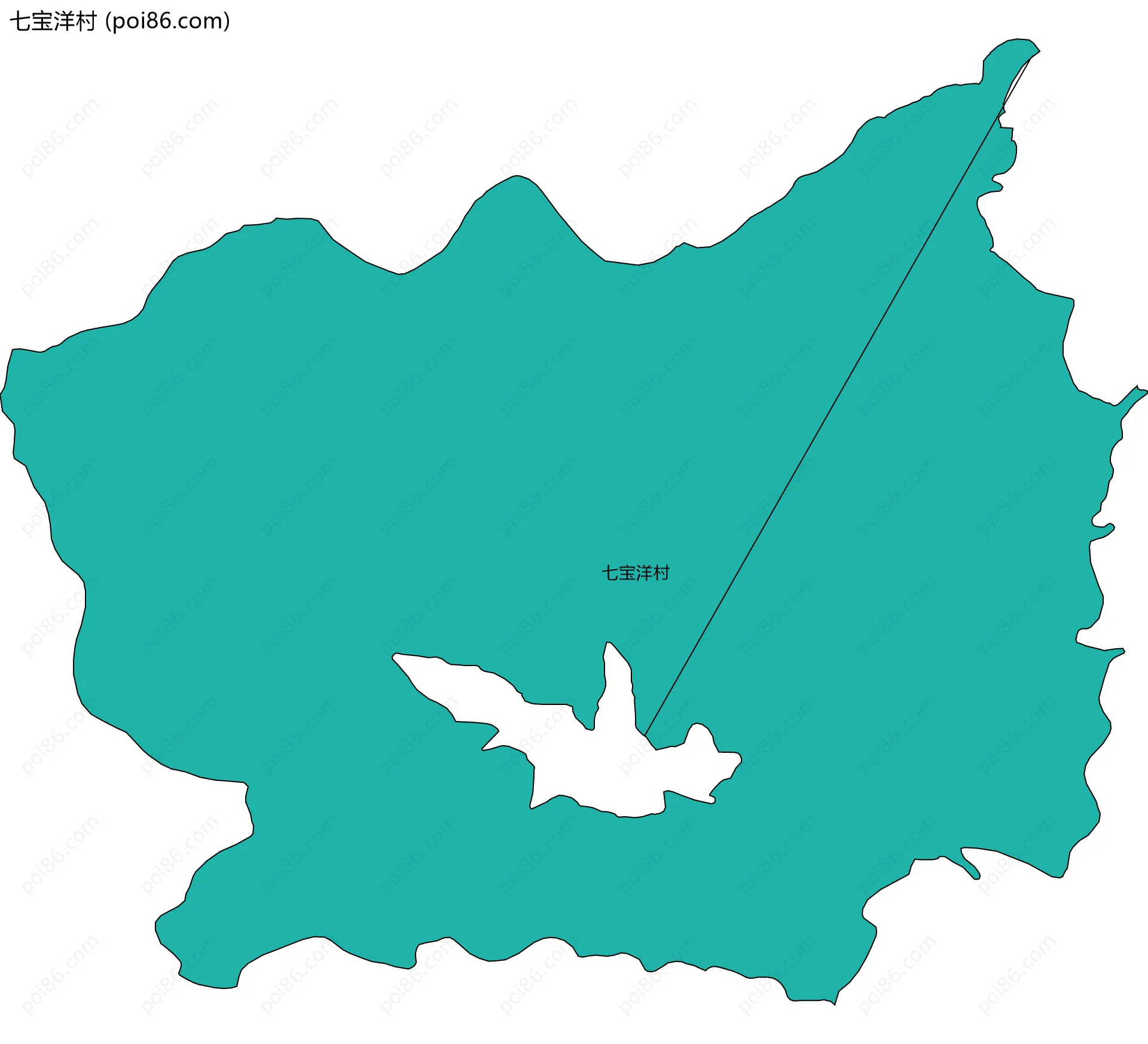 七宝洋村边界地图