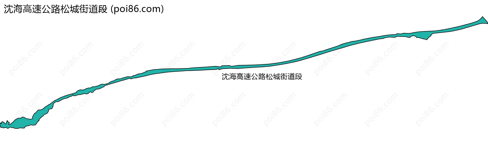 沈海高速公路松城街道段边界地图