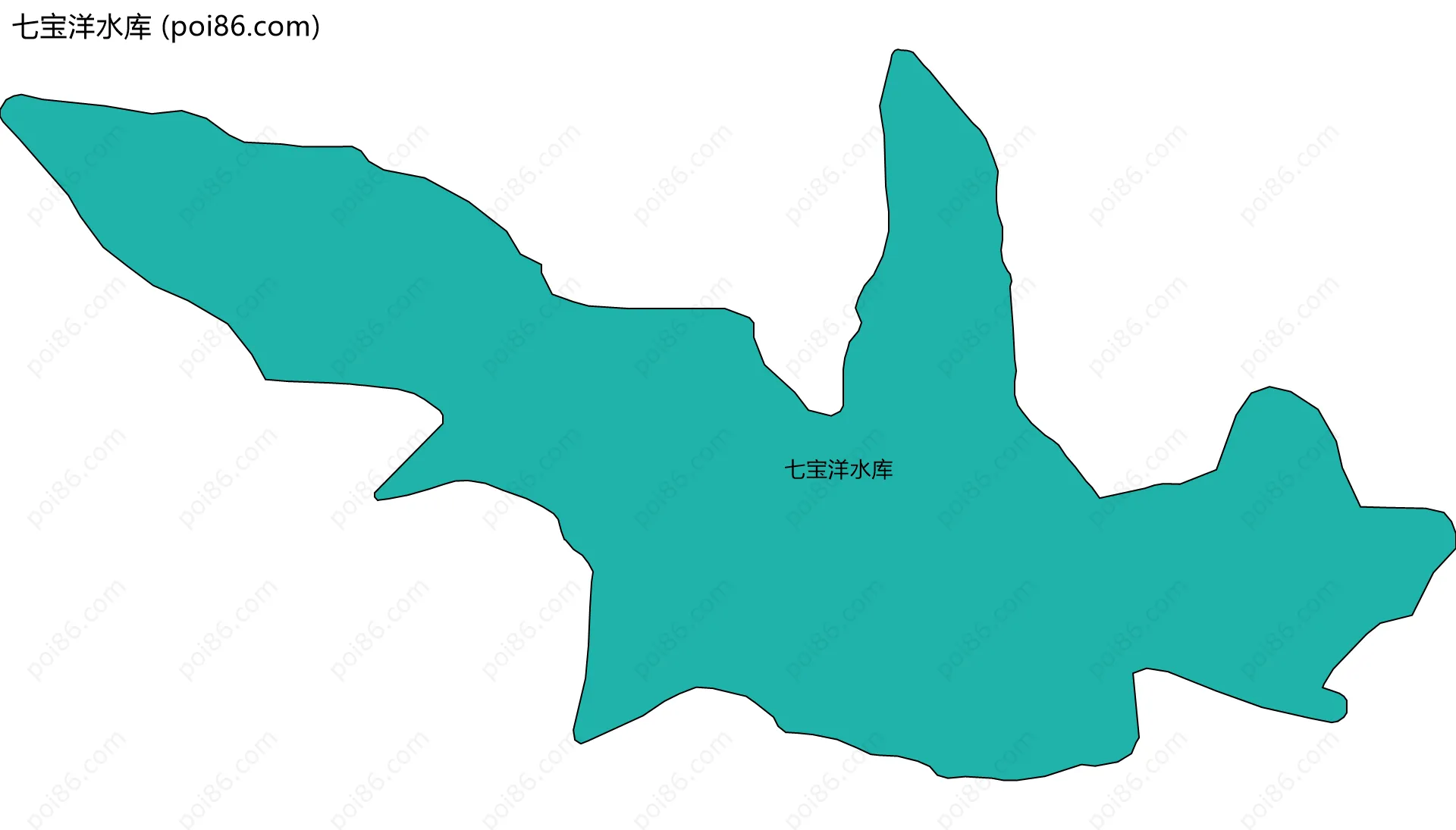 七宝洋水库边界地图