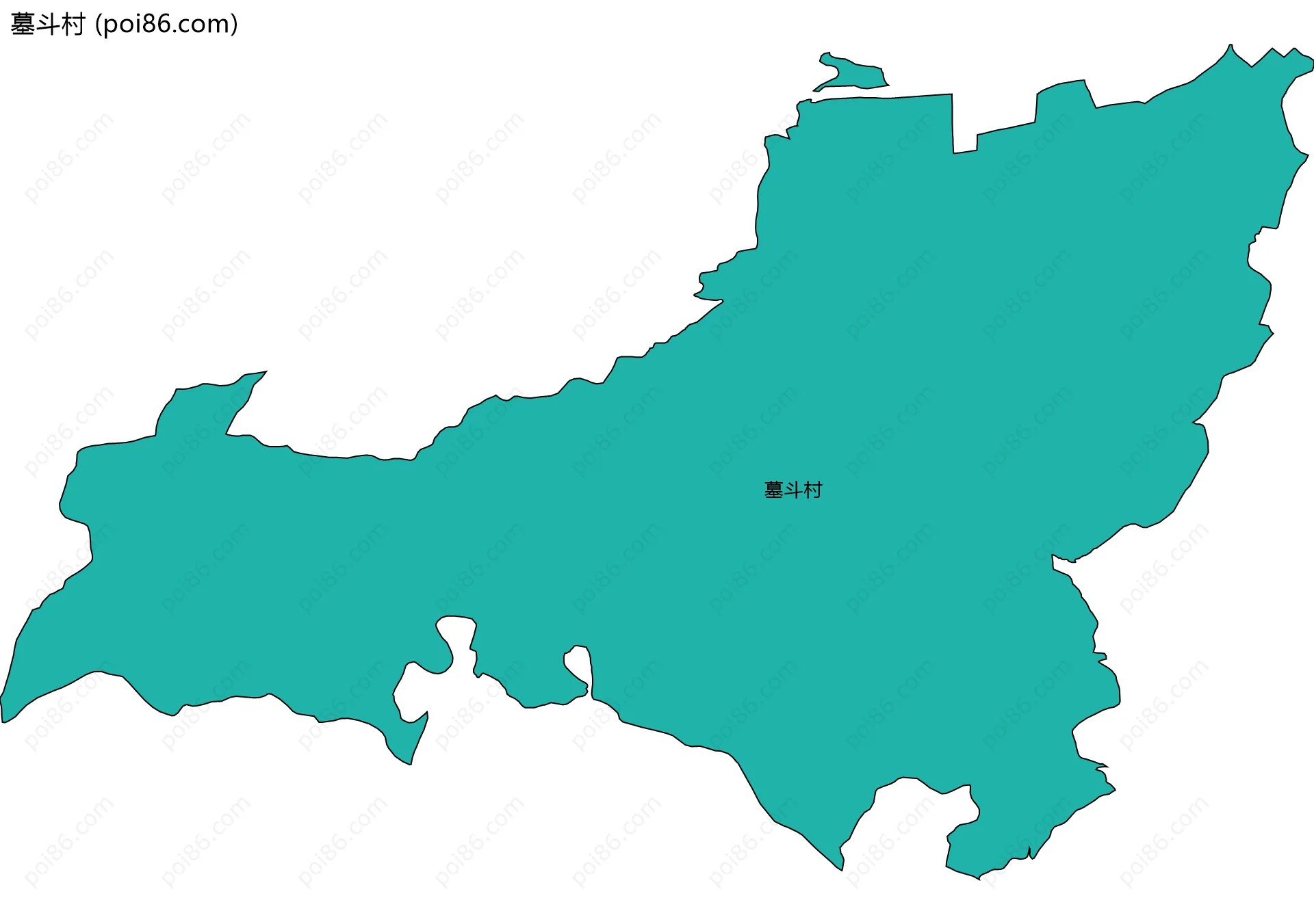墓斗村边界地图