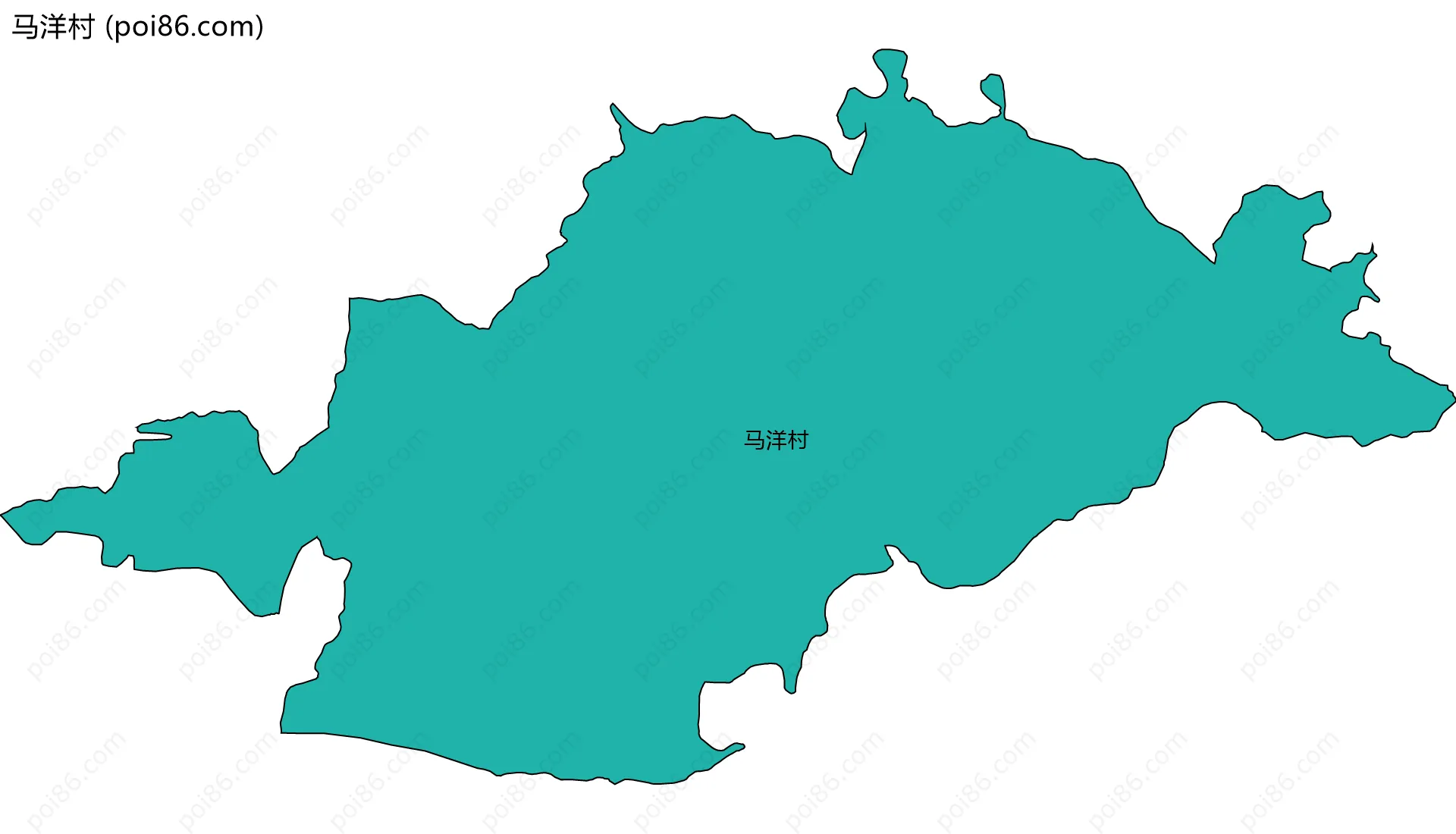 马洋村边界地图