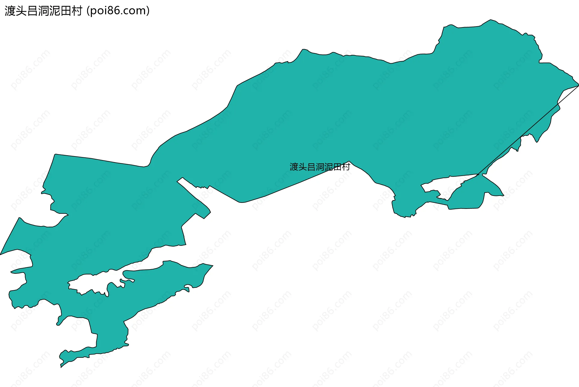 渡头吕洞泥田村边界地图