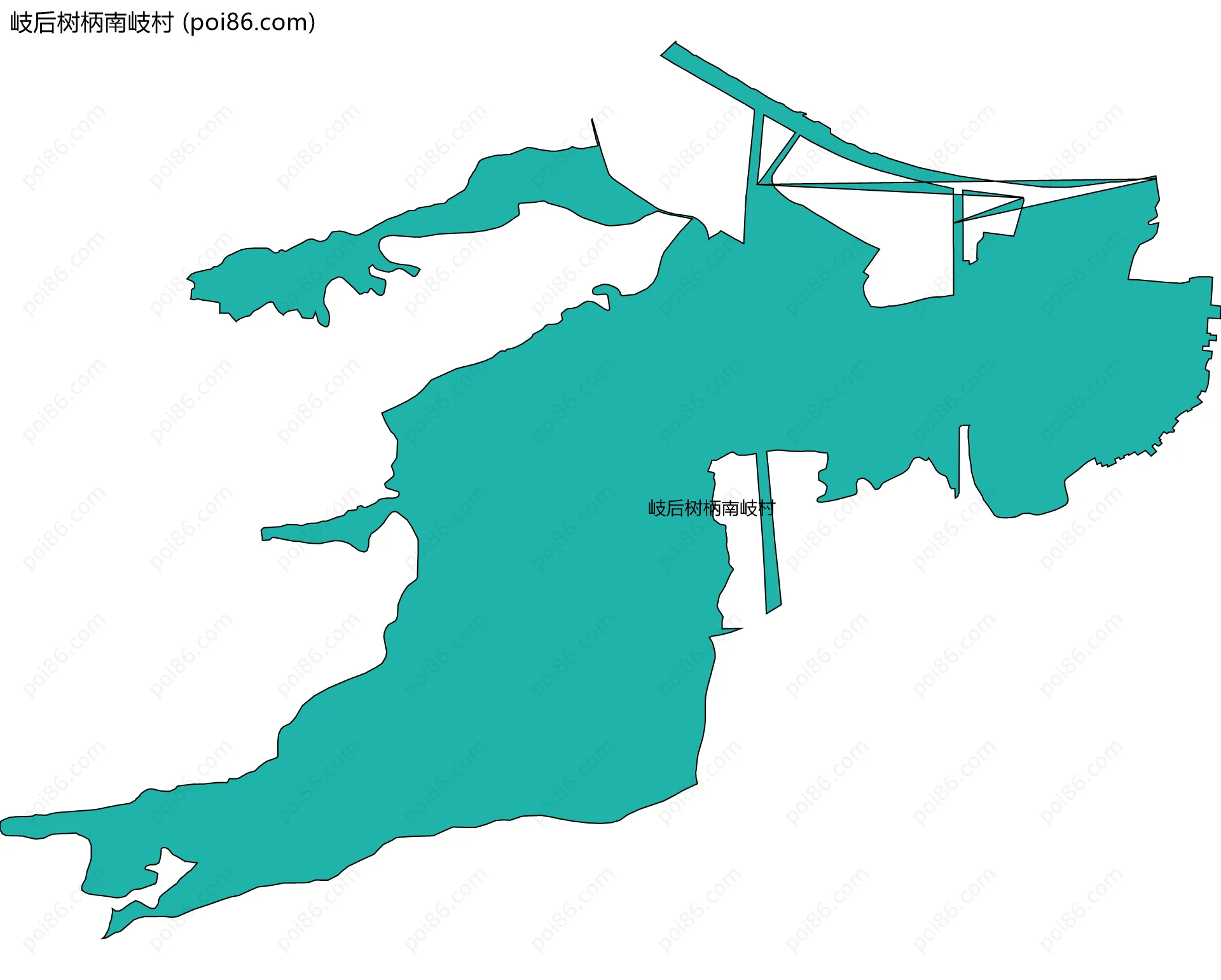 岐后树柄南岐村边界地图