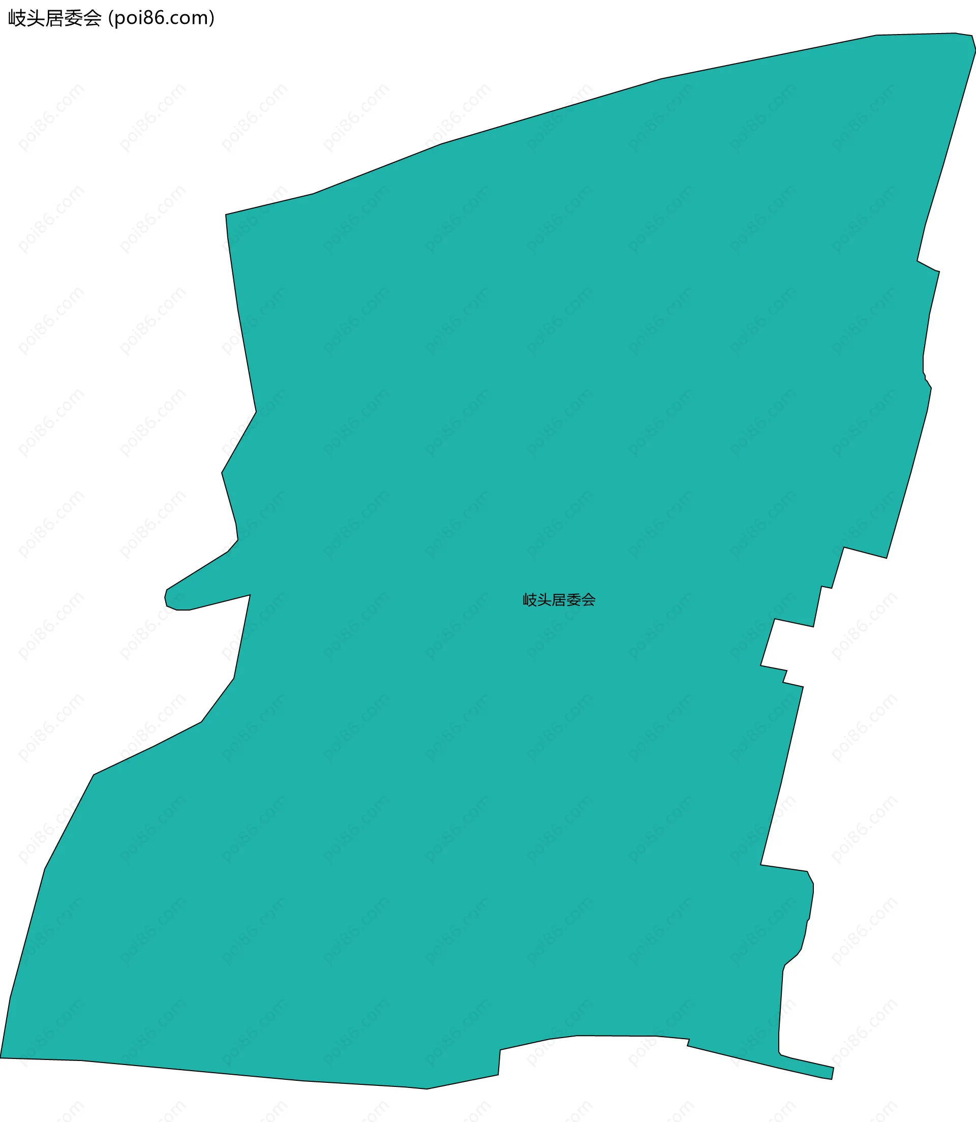 岐头居委会边界地图