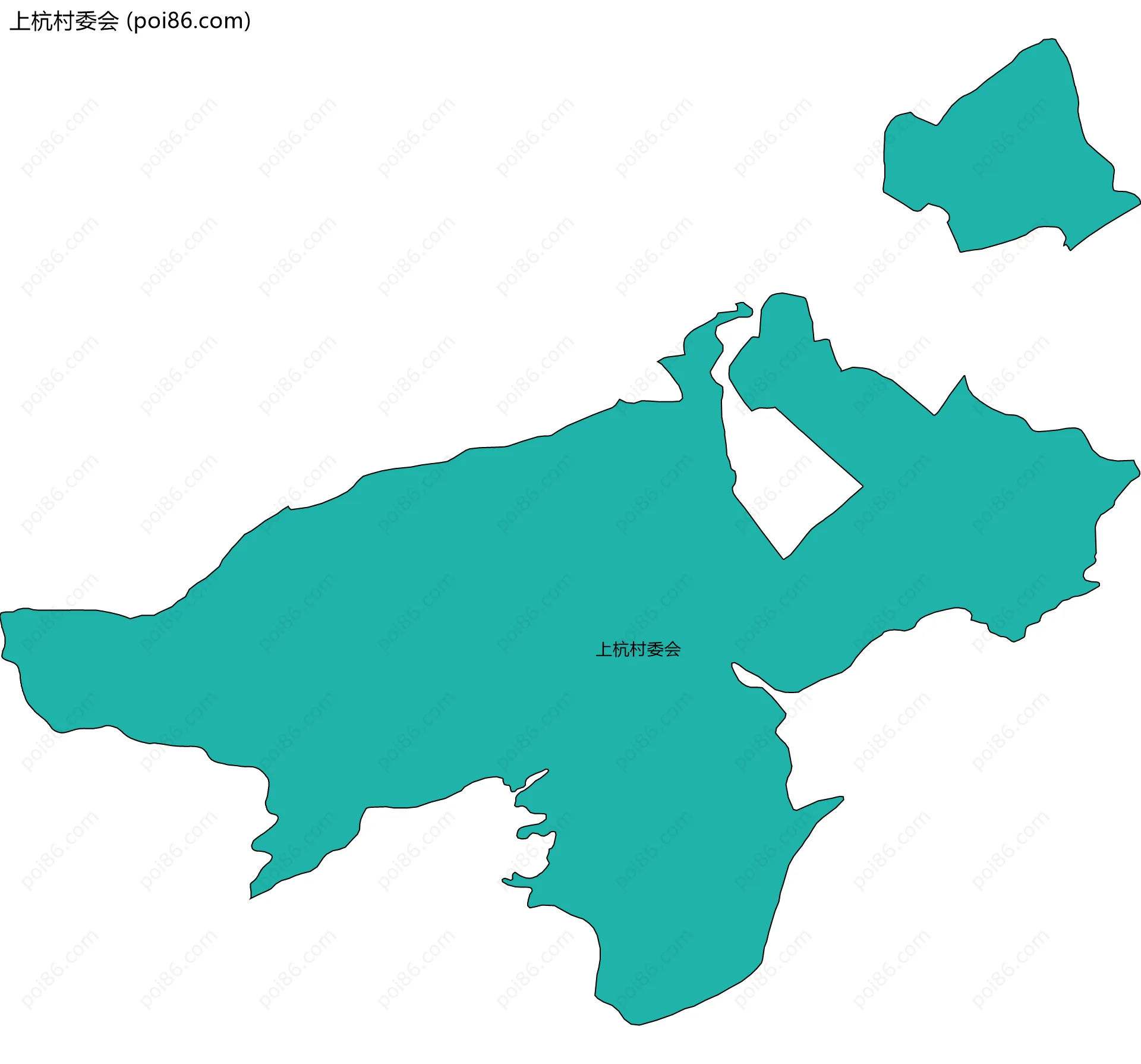 上杭村委会边界地图