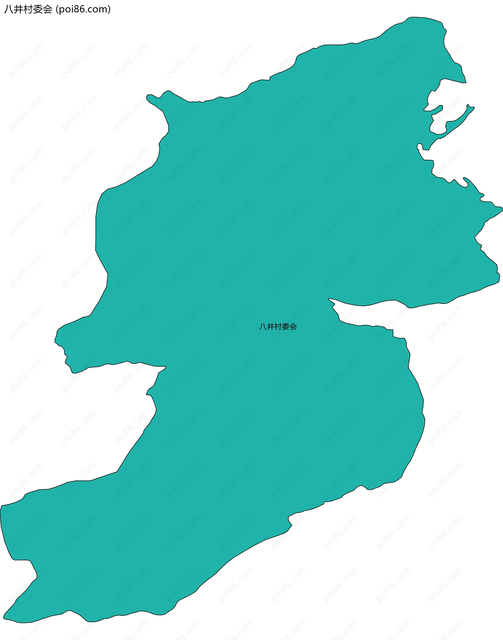 八井村委会边界地图