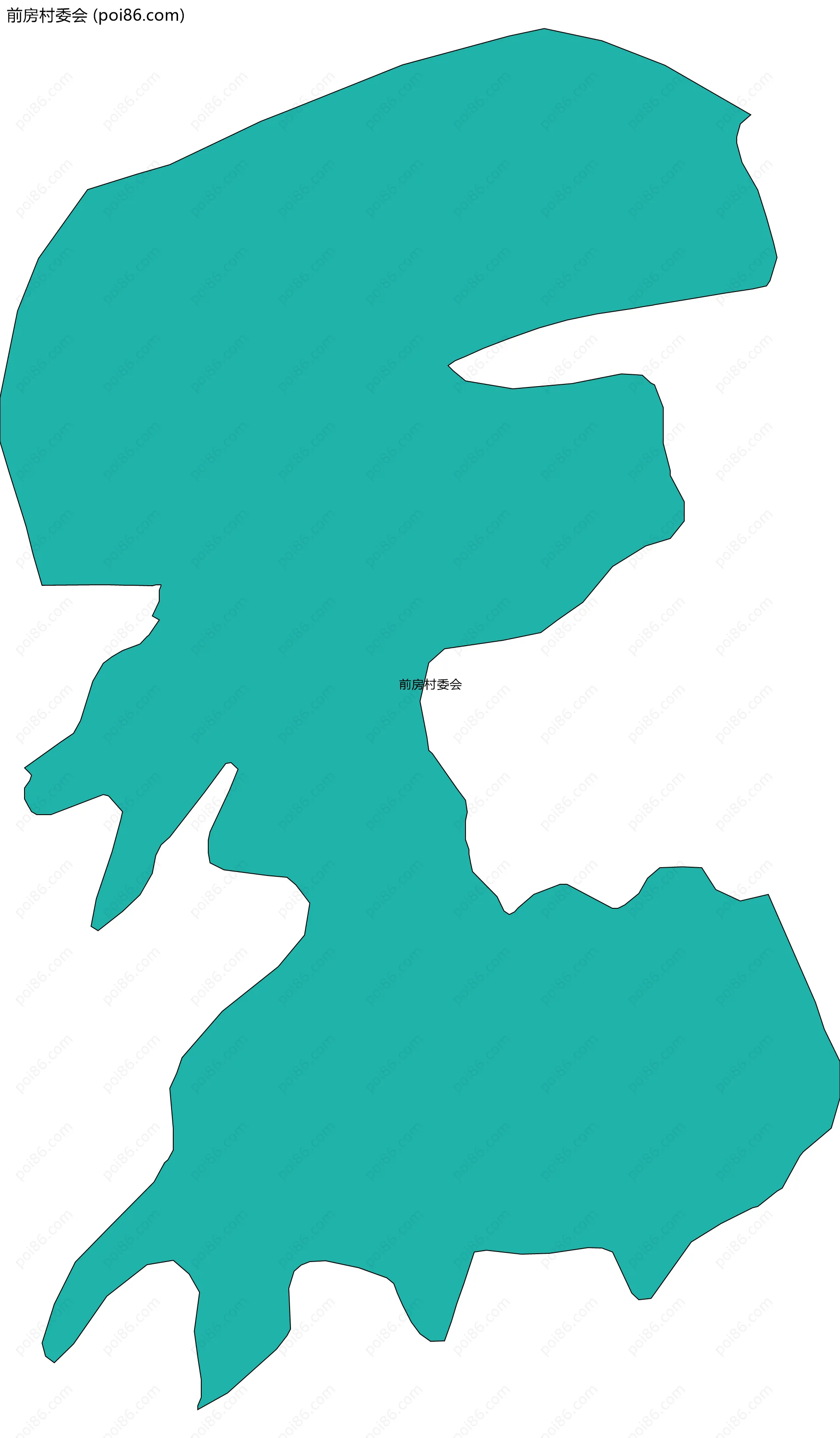 前房村委会边界地图