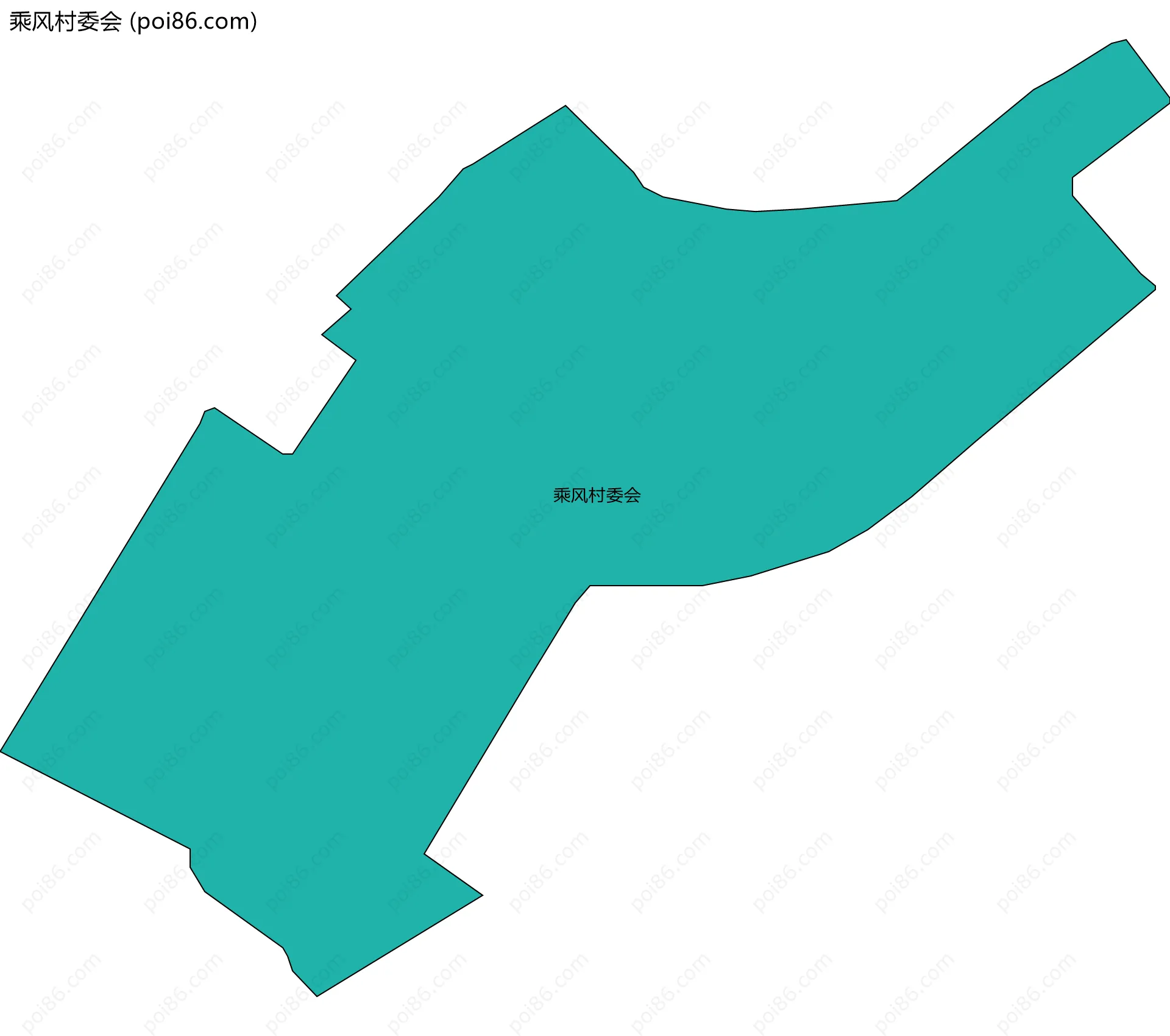 乘风村委会边界地图